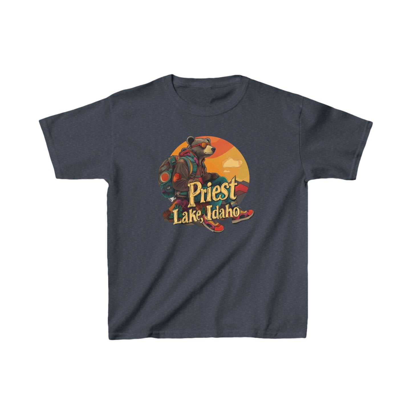 Hiker Bear 1 Kids T-shirt