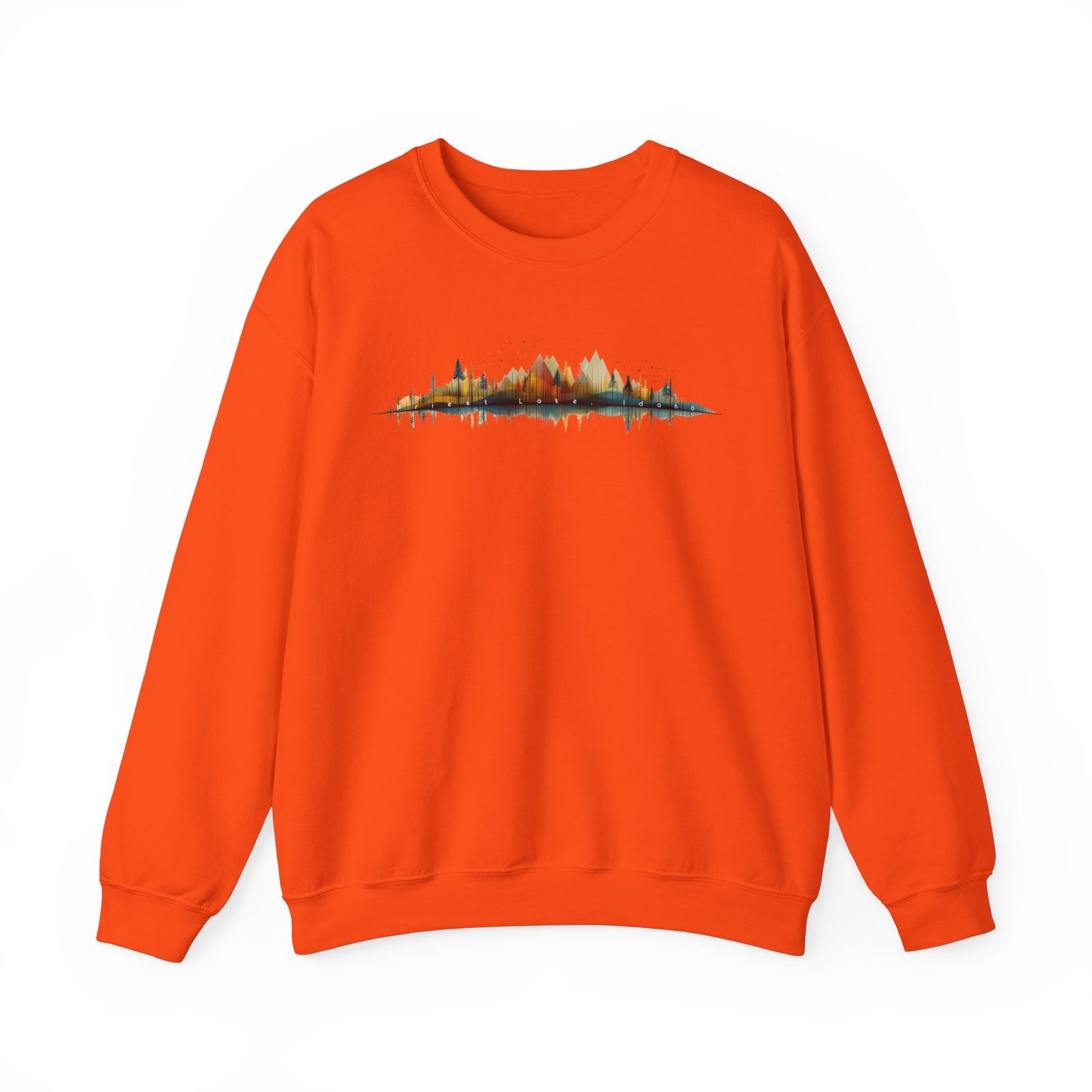 Priest Lake Geometry 3 Heavy Blend™ Crewneck Sweatshirt