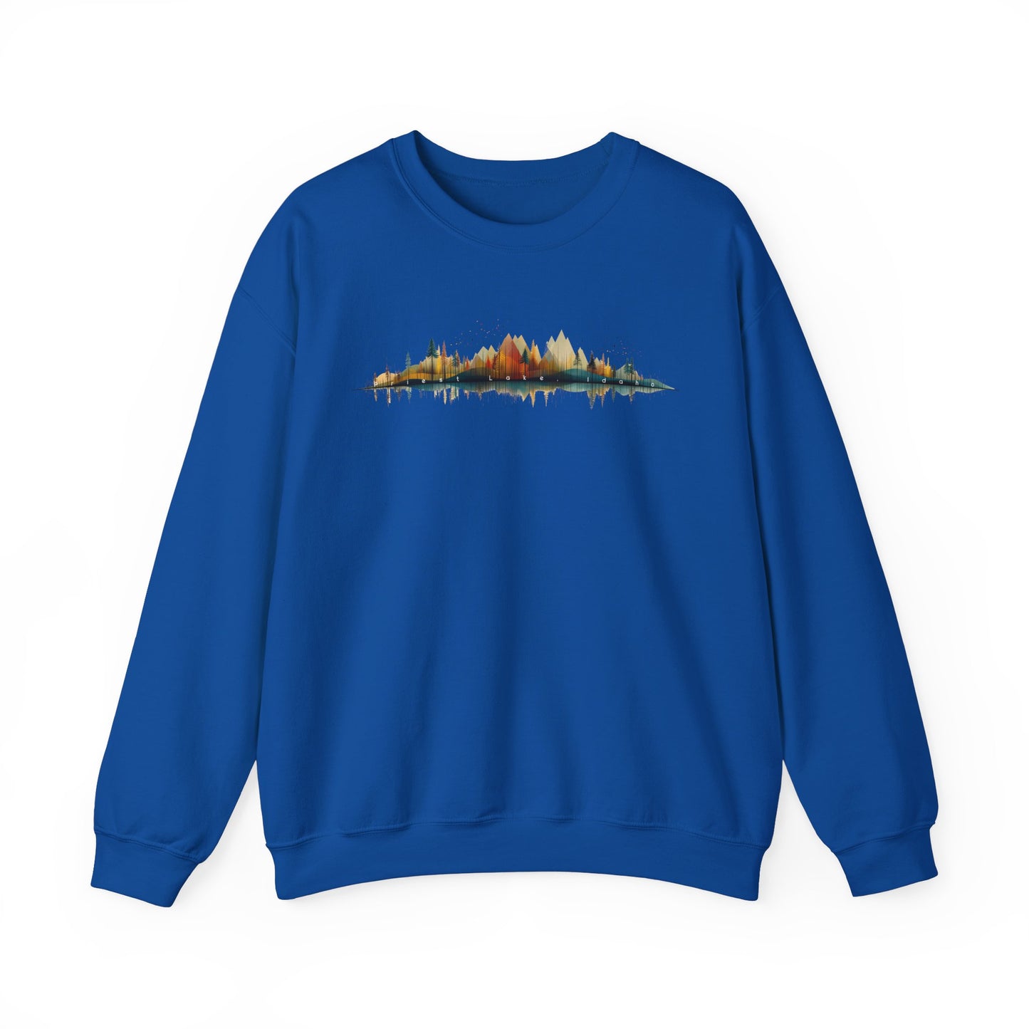 Priest Lake Geometry 3 Heavy Blend™ Crewneck Sweatshirt