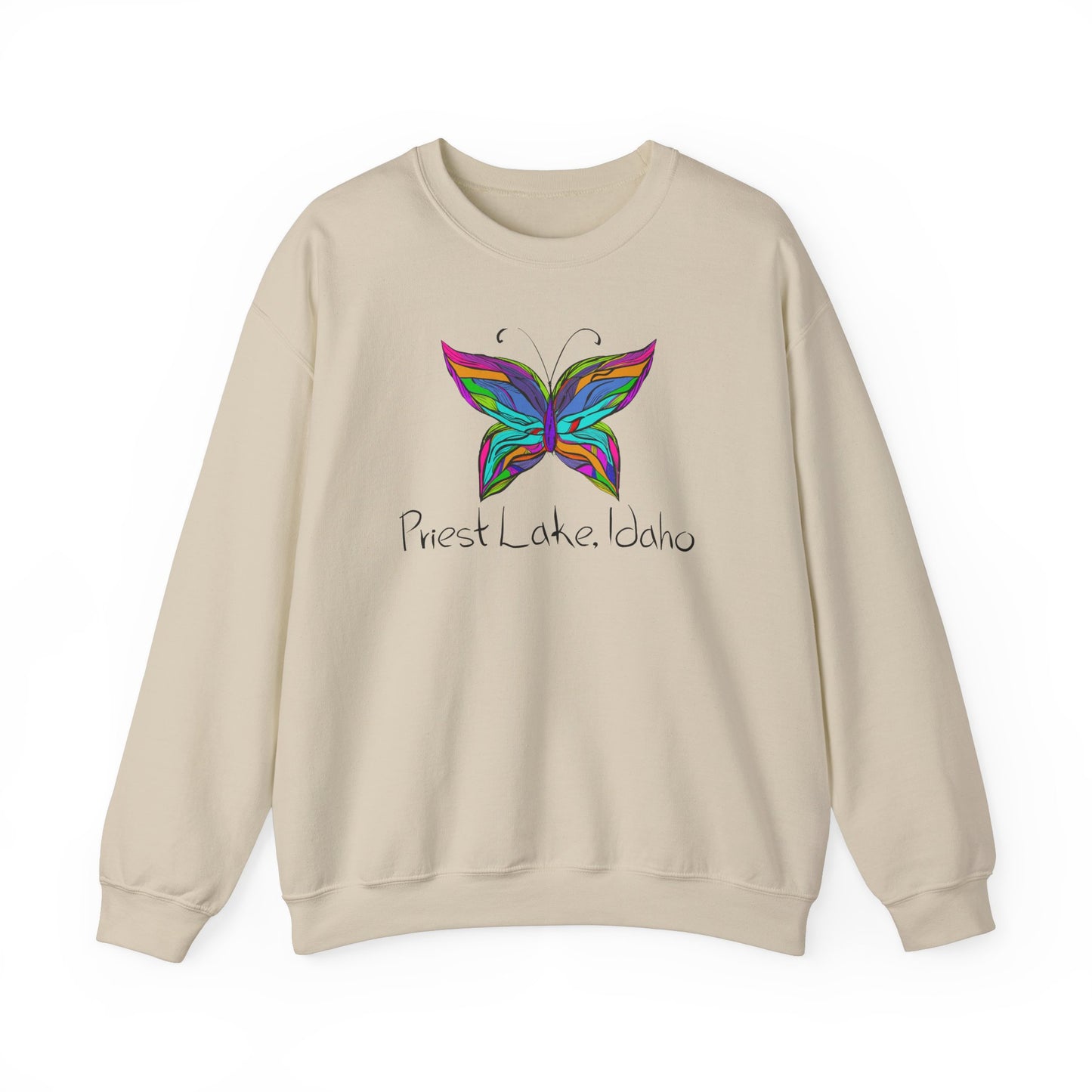 Priest Lake Butterfly Unisex Heavy Blend™ Crewneck Sweatshirt