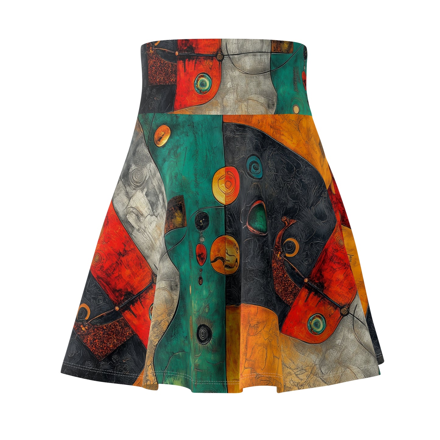 Abstract Kaleidoscope - Skater Skirt