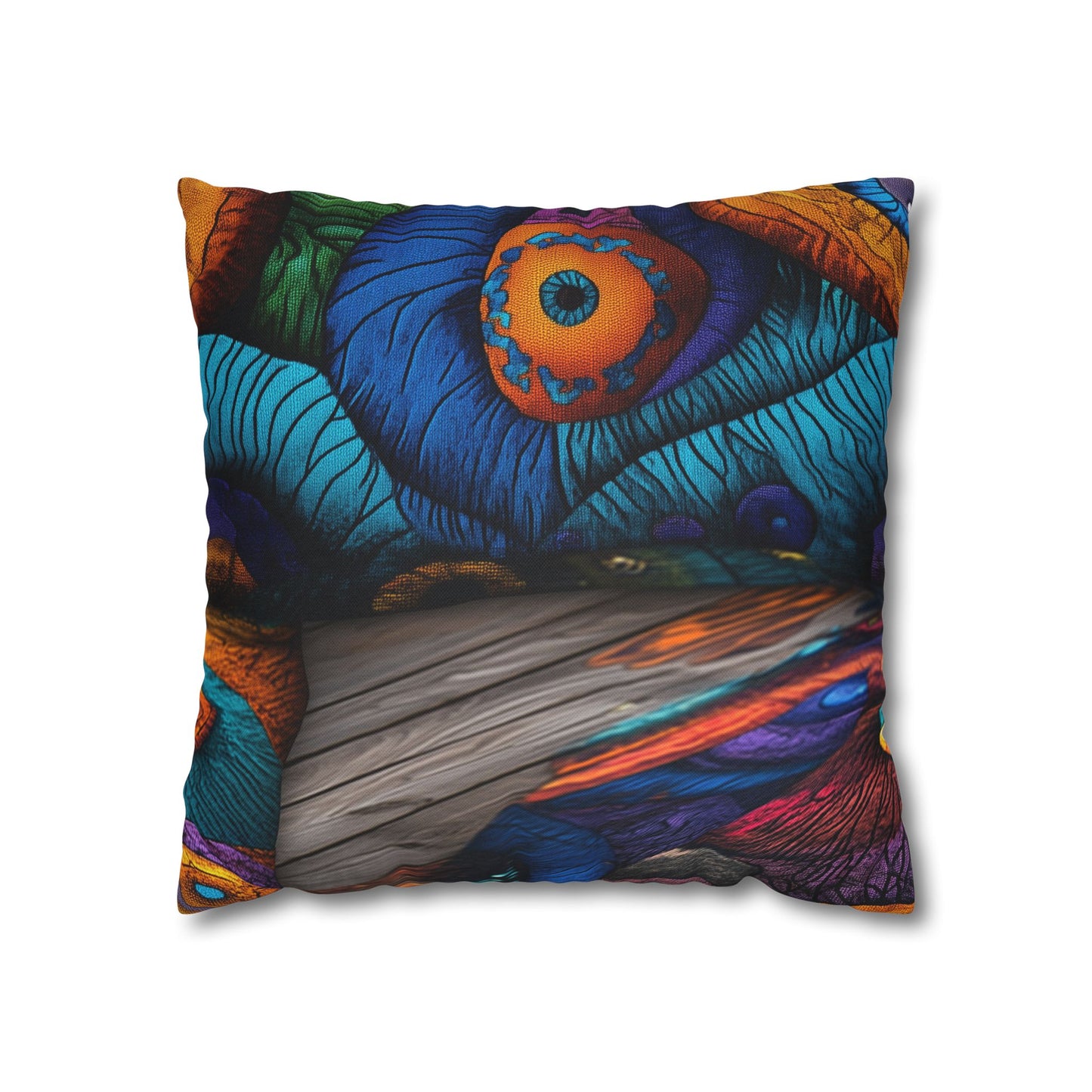 Kaleidoscopic Visions- Square Polyester Pillowcase