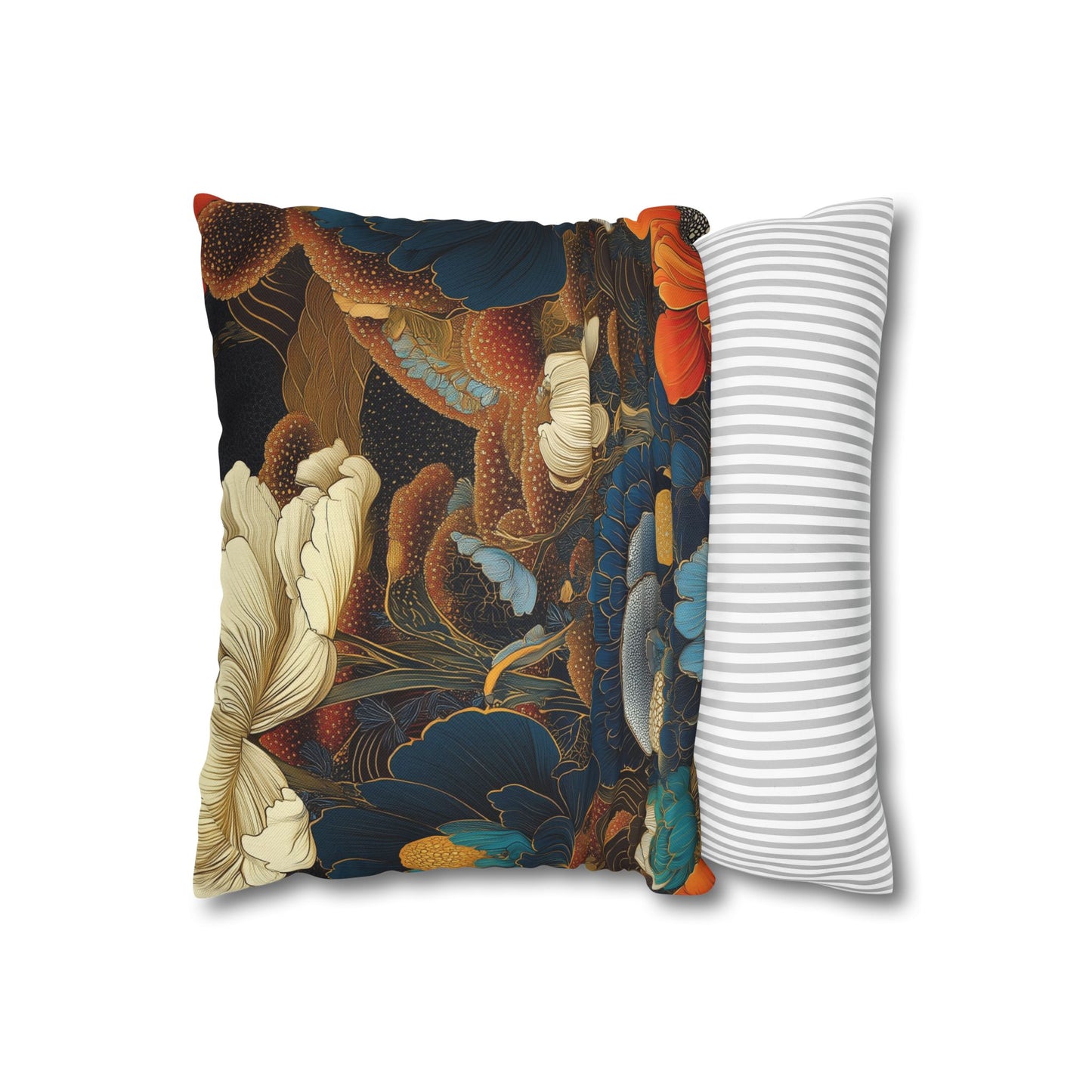 Midnight Garden - Square Polyester Pillowcase