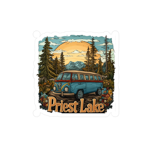 Priest Lake Van Kiss-Cut Vinyl Decals