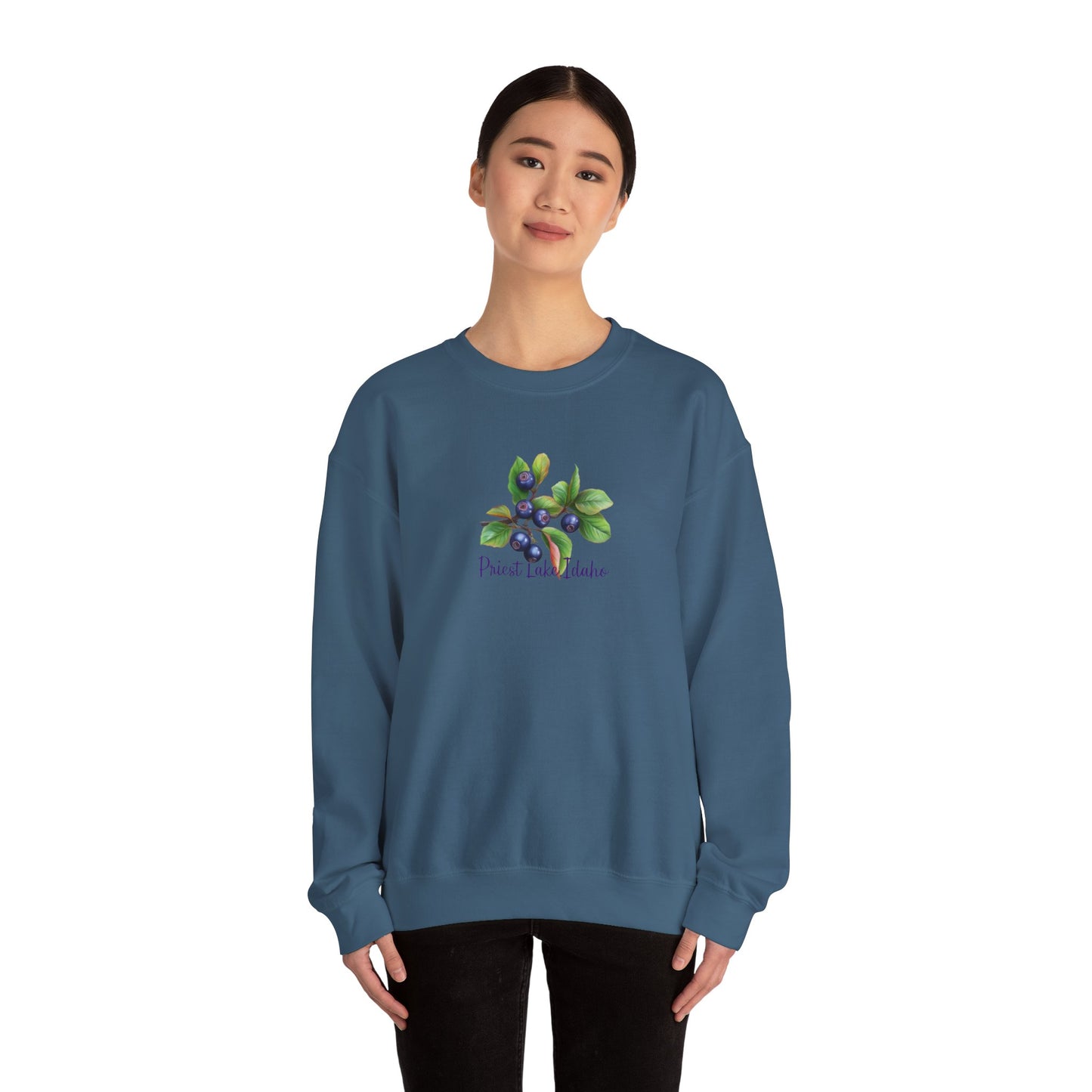 Priest Lake Huckleberry Unisex Heavy Blend™ Crewneck Sweatshirt