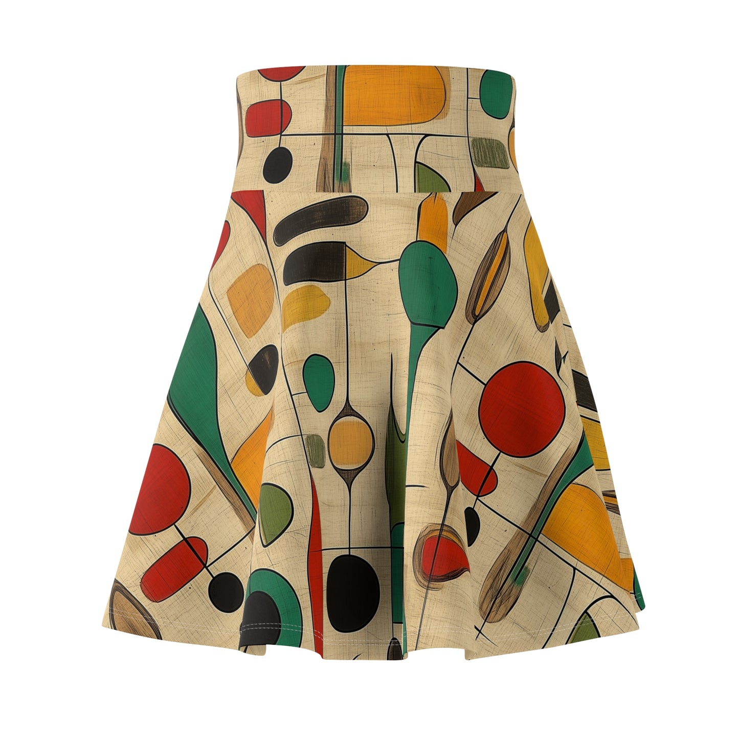 Geometric Whimsy - Skater Skirt