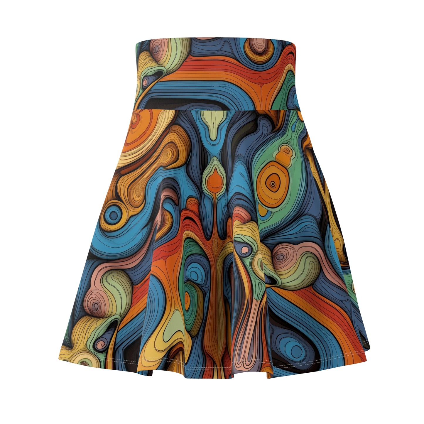 Cosmic Swirl - Skater Skirt