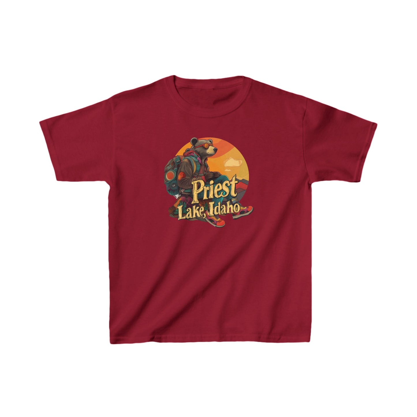 Hiker Bear 1 Kids T-shirt