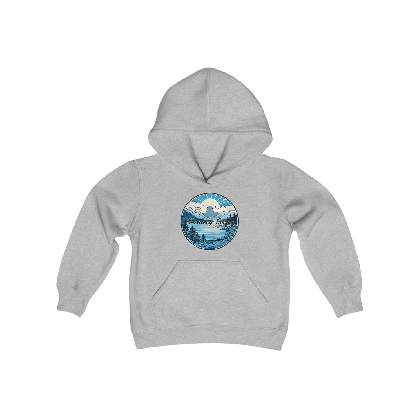 Blue Chimney Rock Youth Heavy Blend Hooded Sweatshirt