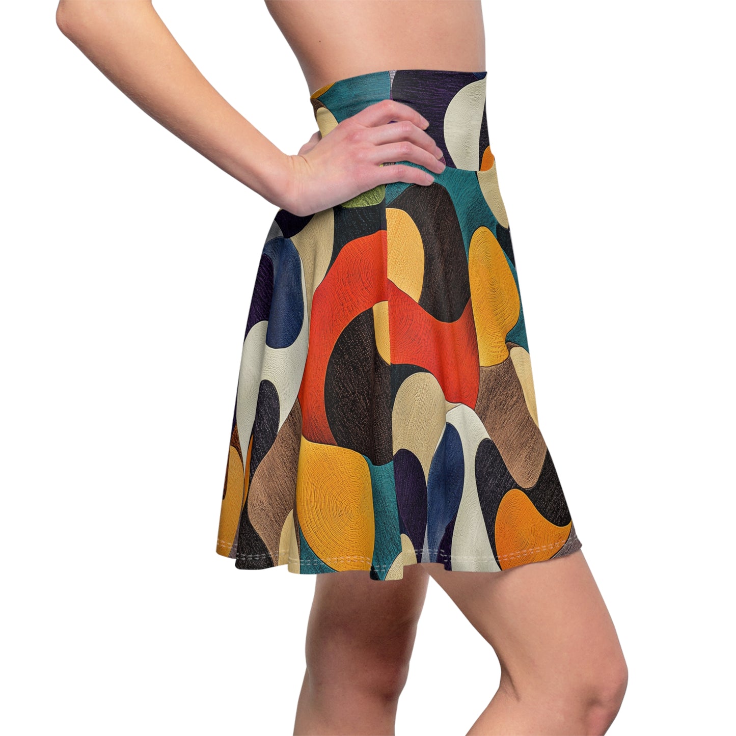 Chromatic Pebbles - Skater Skirt