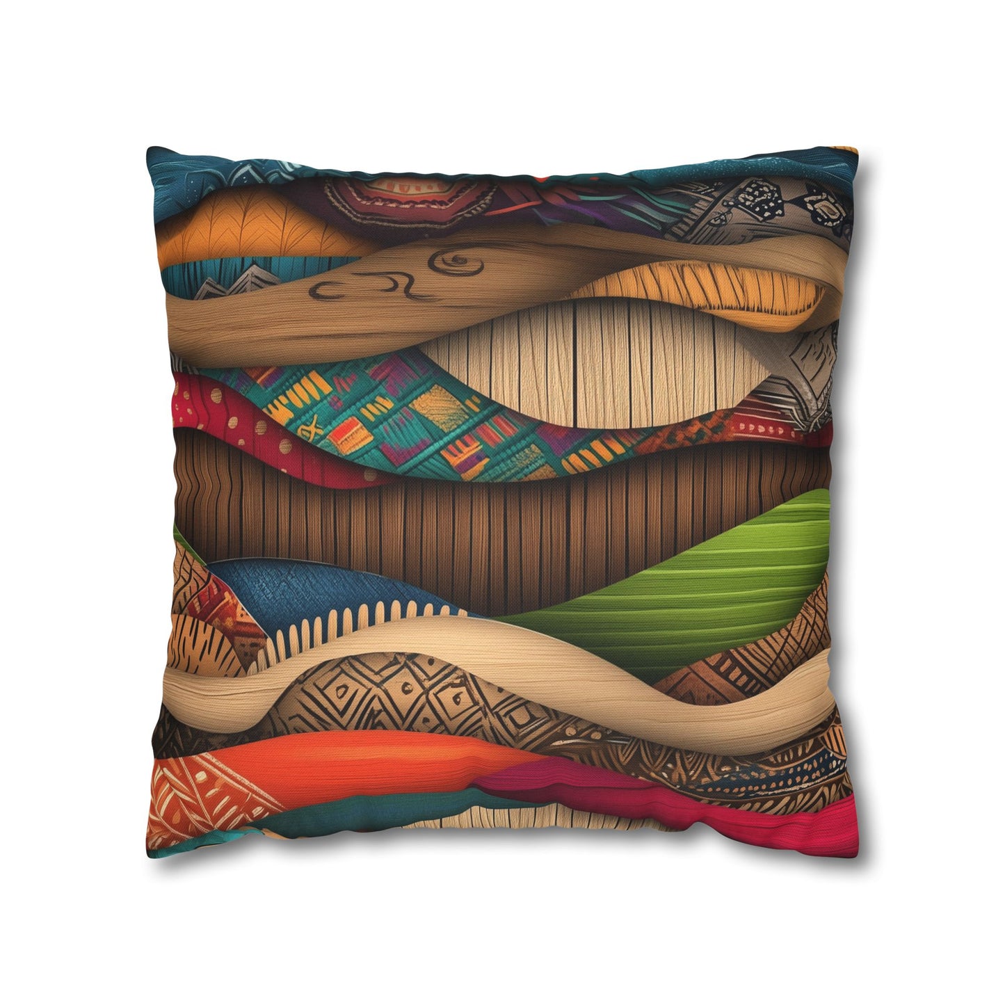 Rippling Cultures - Square Polyester Pillowcase