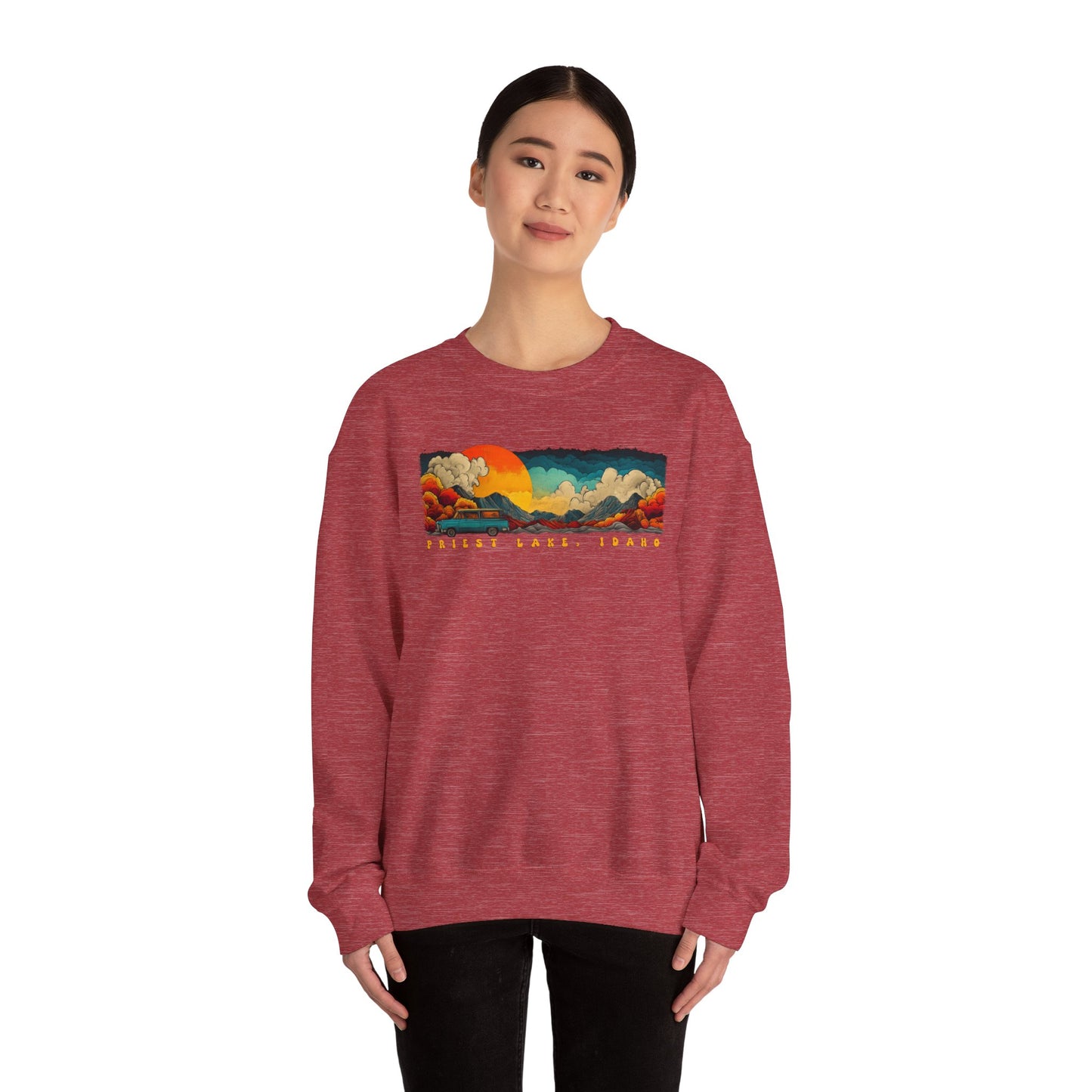 Priest Lake Vacation Crewneck Sweatshirt