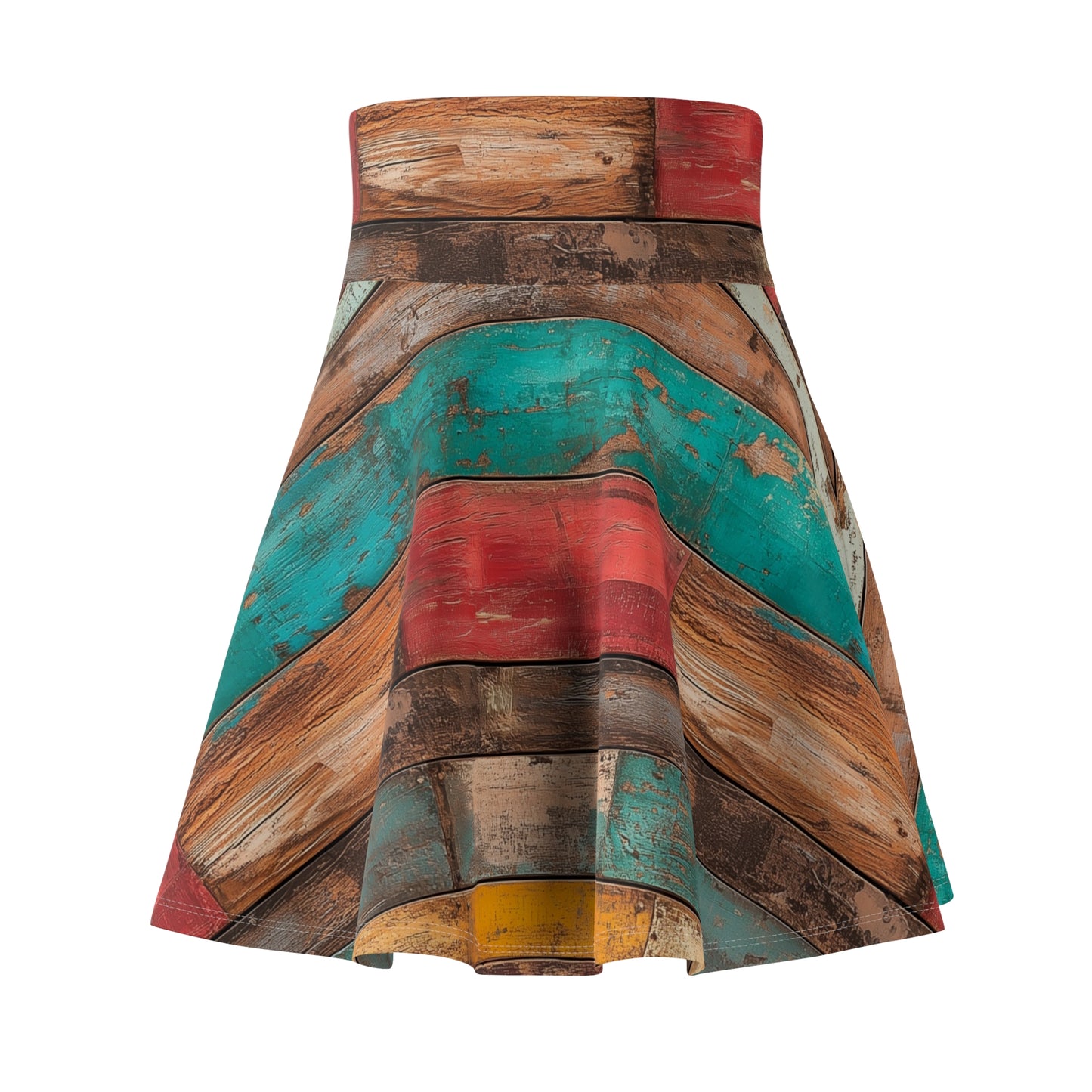 Weathered Wood Wonders - Skater Skirt