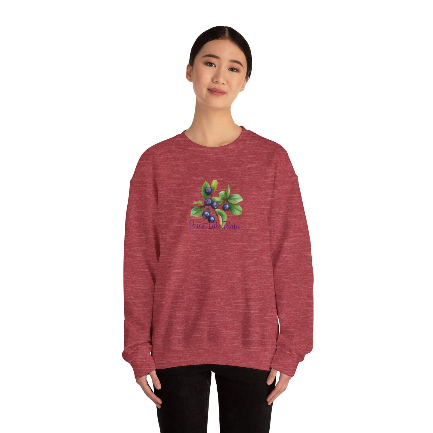 Priest Lake Huckleberry Unisex Heavy Blend™ Crewneck Sweatshirt