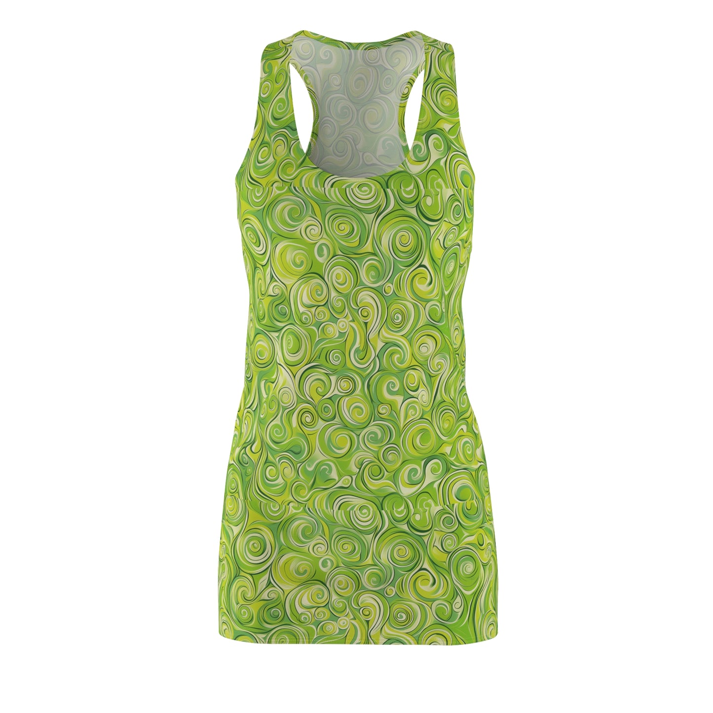 Lake57 Green Swirlino Racerback Dress