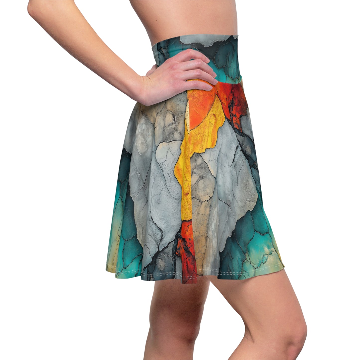 Earthen Layers Skater Skirt
