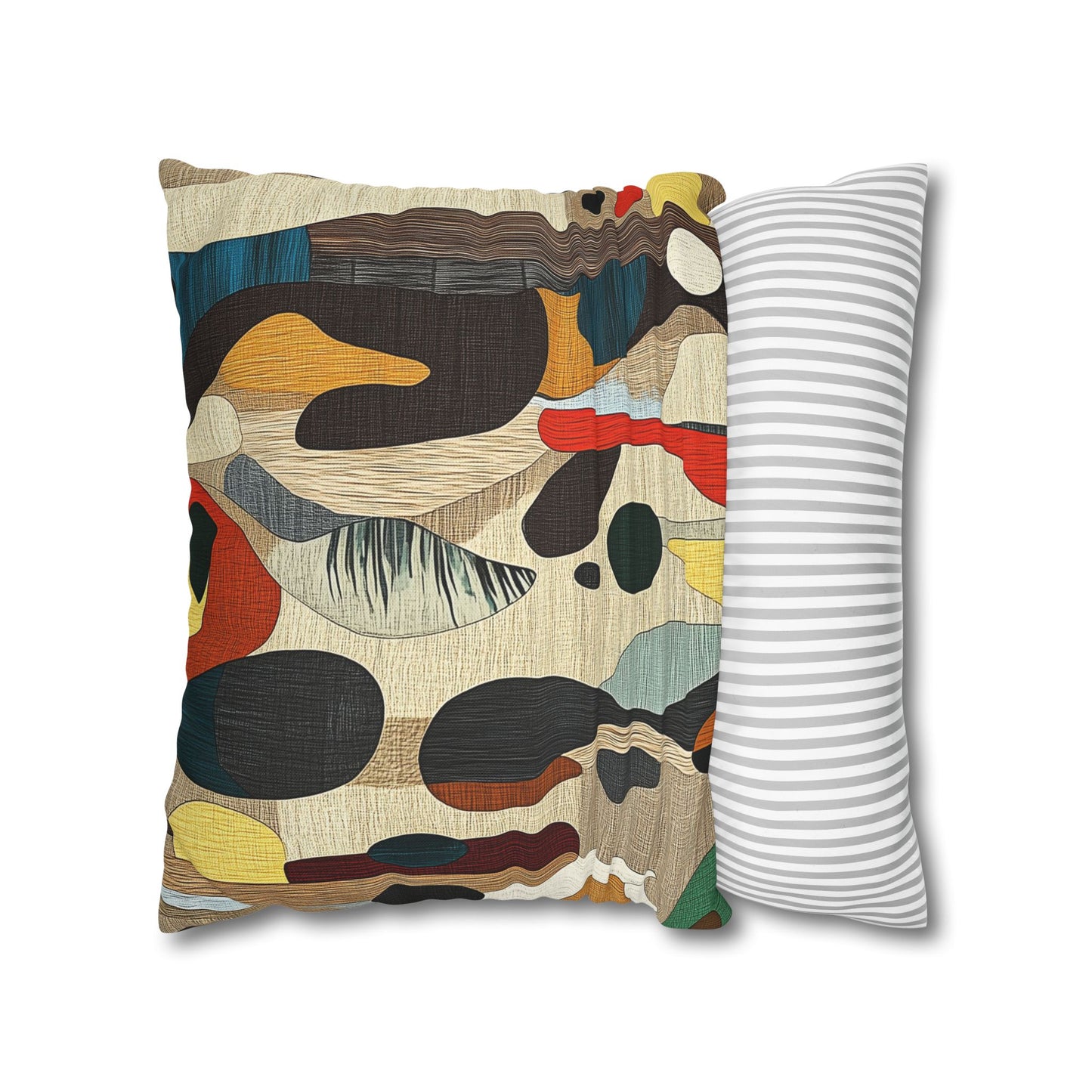 Organic Rhythms - Square Polyester Pillowcase