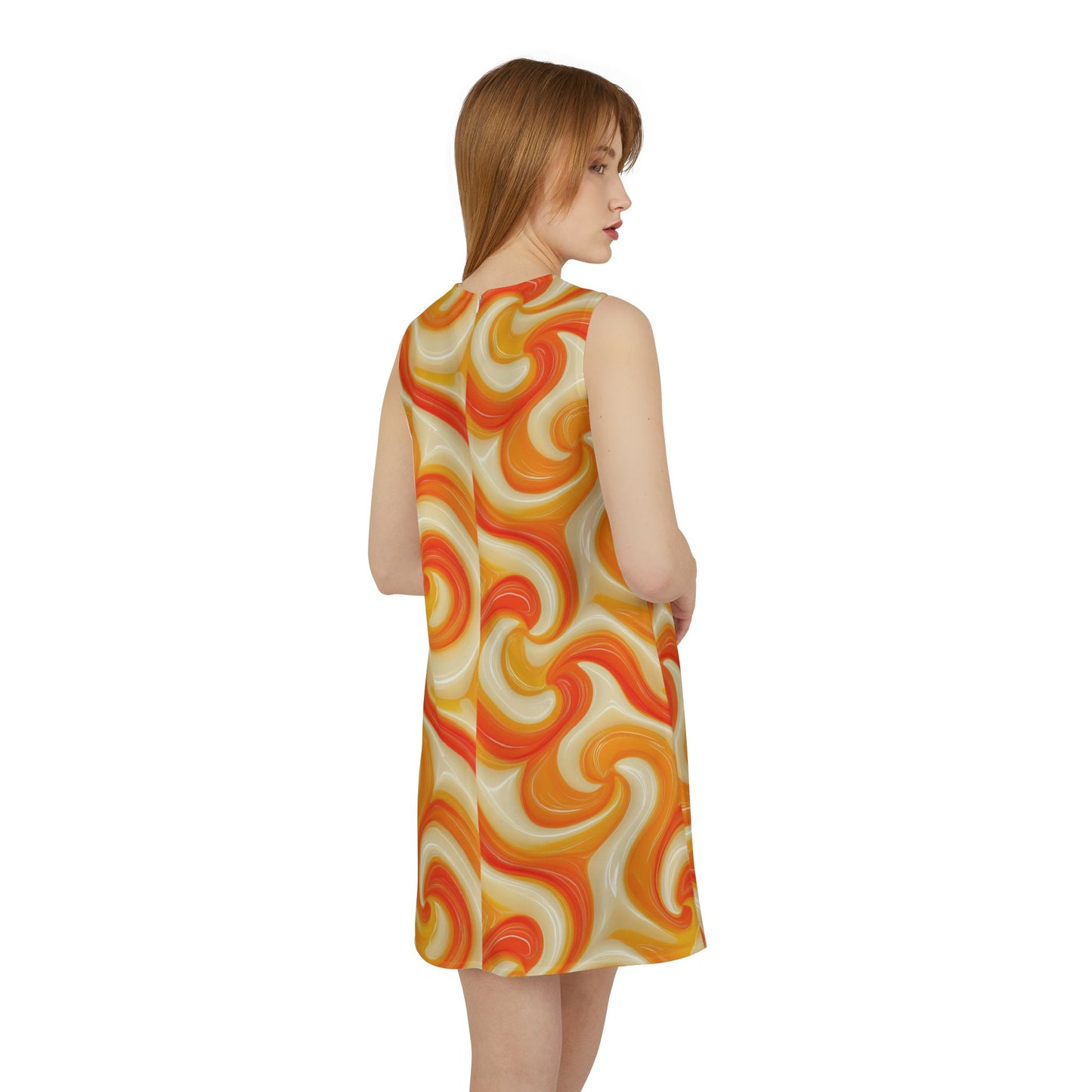 Orangesicle 1 A-line Sleeveless Dress