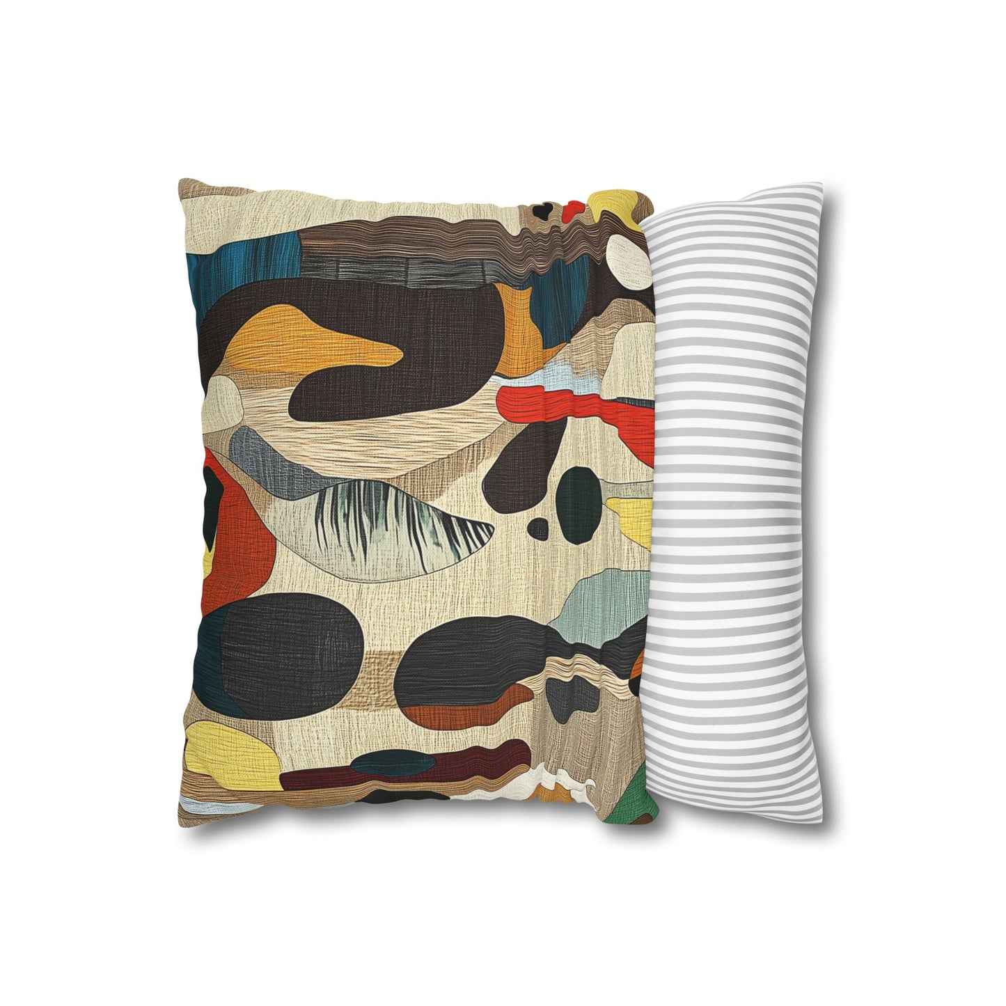 Organic Rhythms - Square Polyester Pillowcase