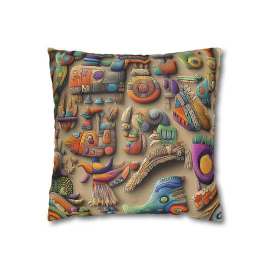 Whimsical Wonderland- Square Polyester Pillowcase