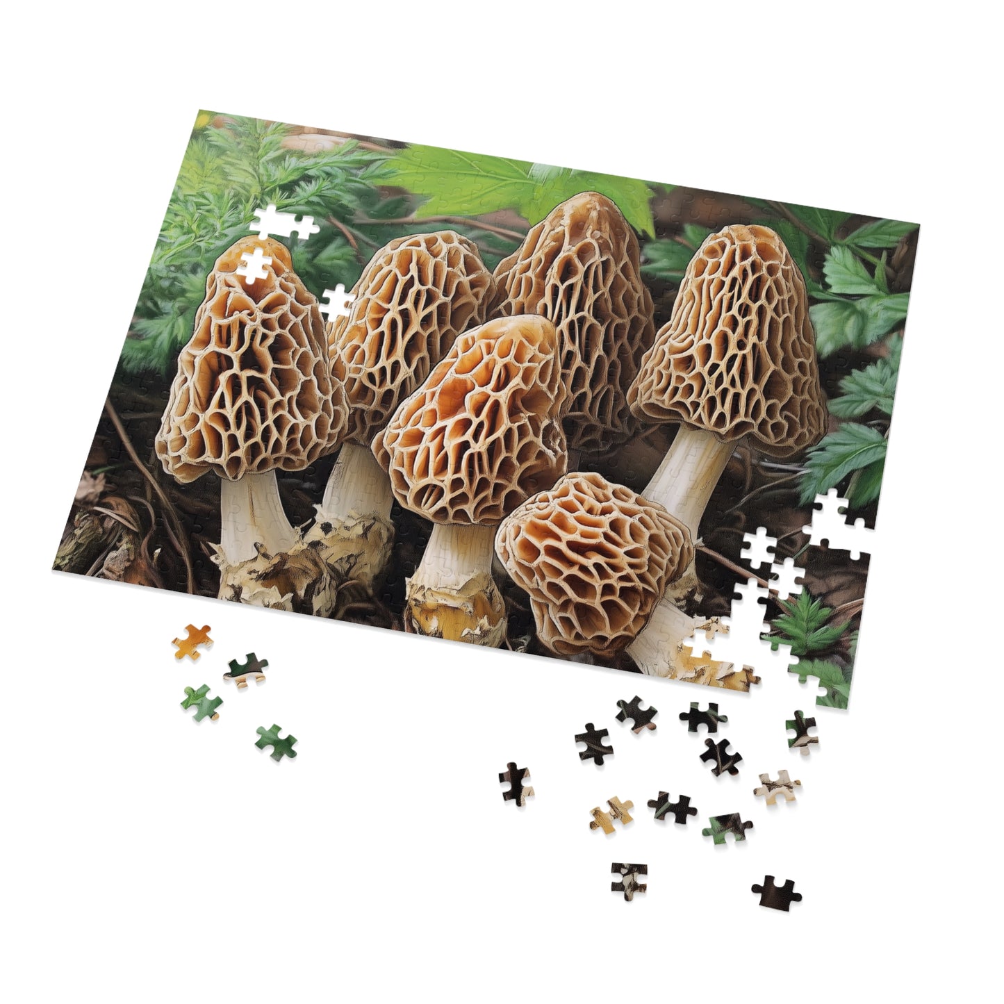 Priest Lake Morel Mushroom Jigsaw Puzzle