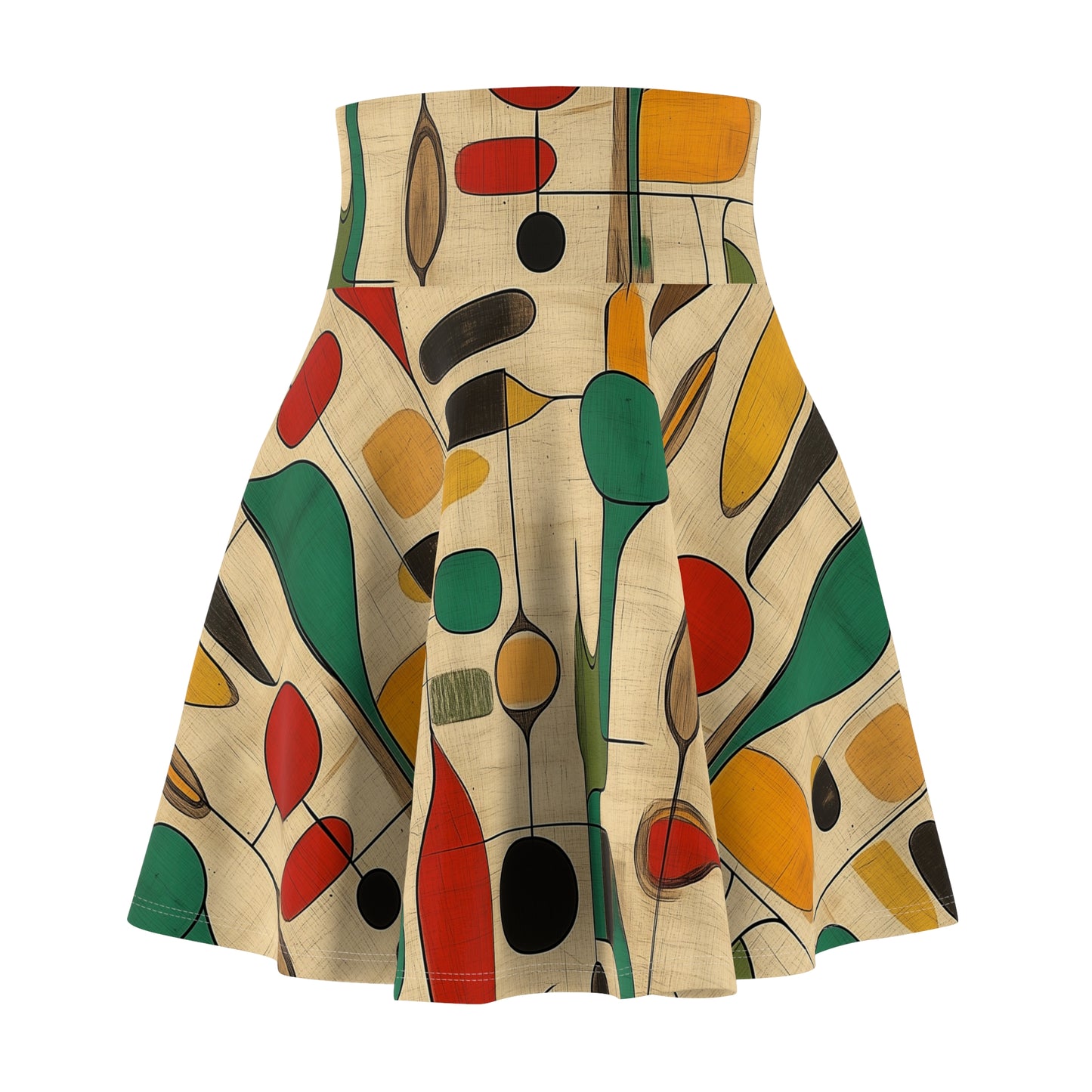 Geometric Whimsy - Skater Skirt