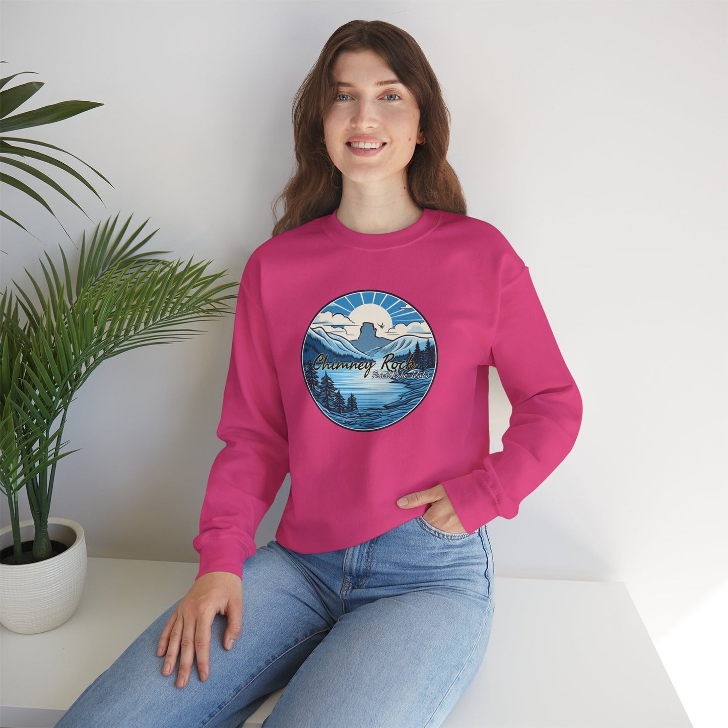 Blue Chimney Rock Unisex Heavy Blend™ Crewneck Sweatshirt