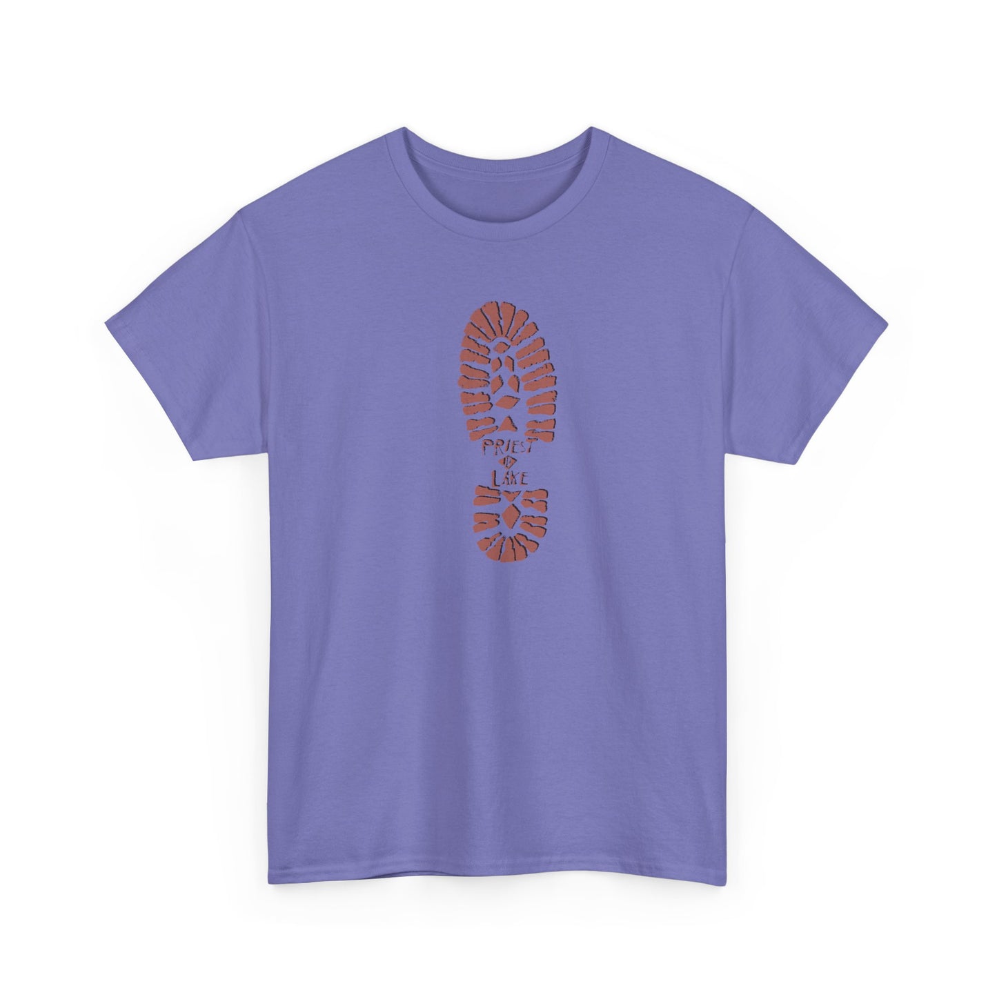 Classic 1990’s Priest Lake Boot Print Unisex Heavy Cotton Tee