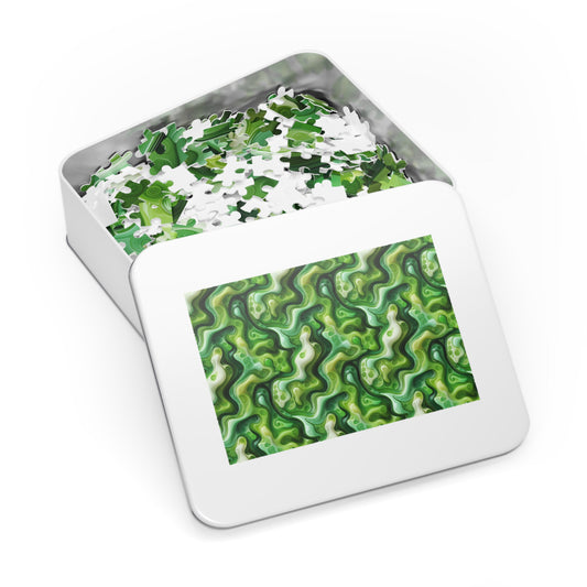 Green Swirlino Jigsaw Puzzle 12