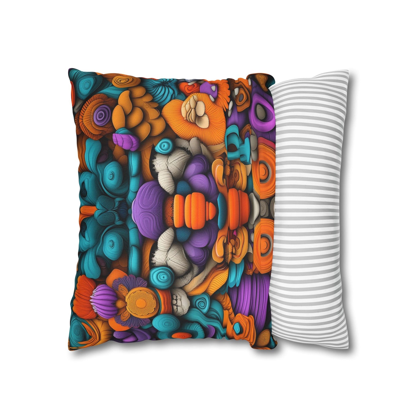 Chromatic Reverie- Square Polyester Pillowcase