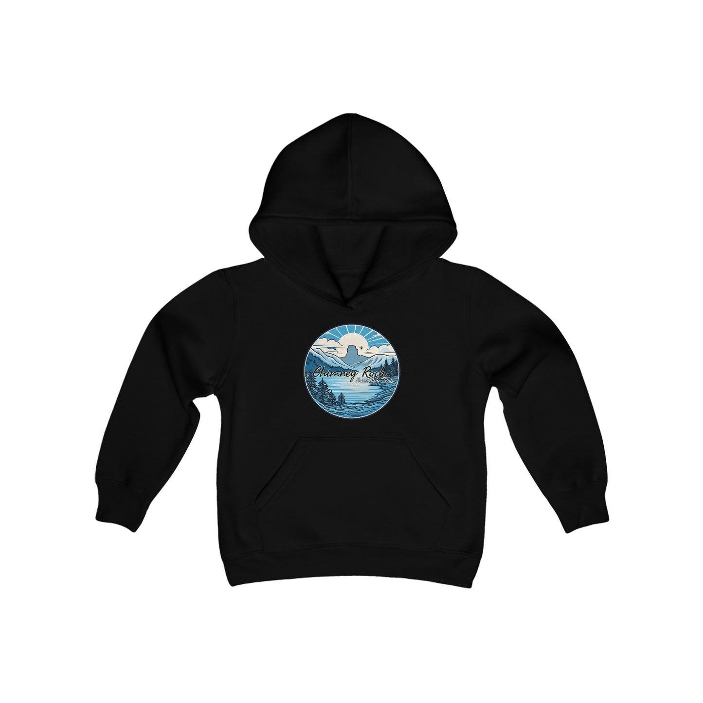 Blue Chimney Rock Youth Heavy Blend Hooded Sweatshirt