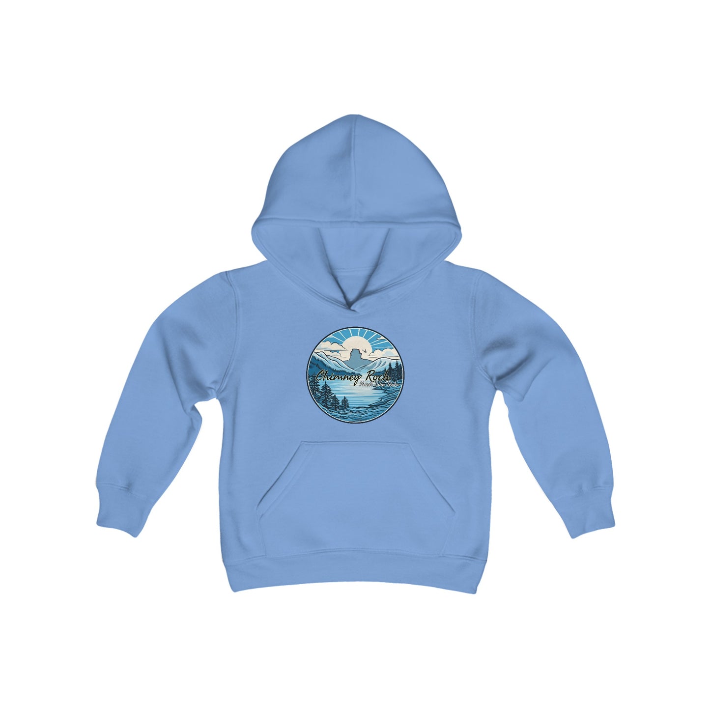 Blue Chimney Rock Youth Heavy Blend Hooded Sweatshirt