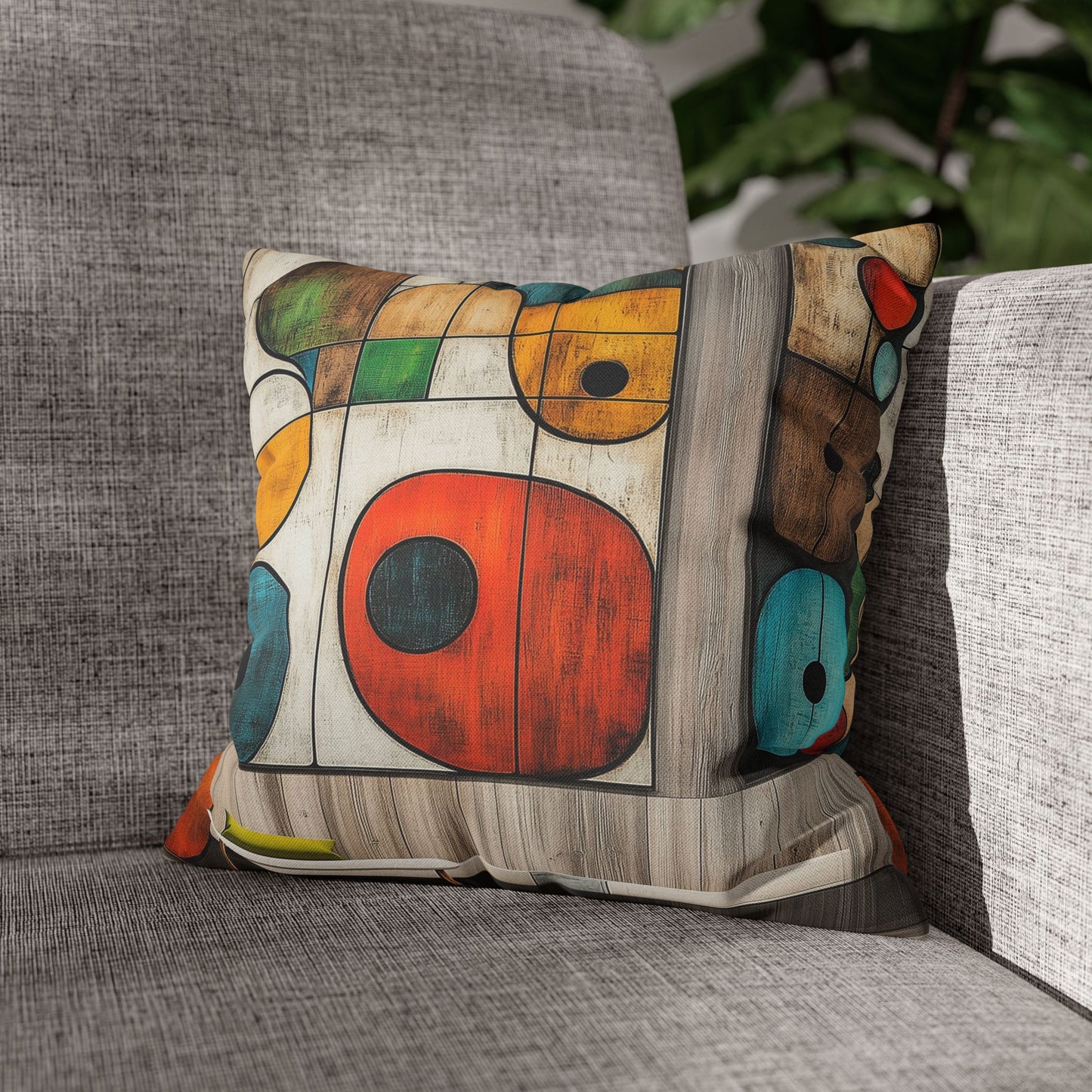 Geometric Ecstasy - Square Polyester Pillowcase