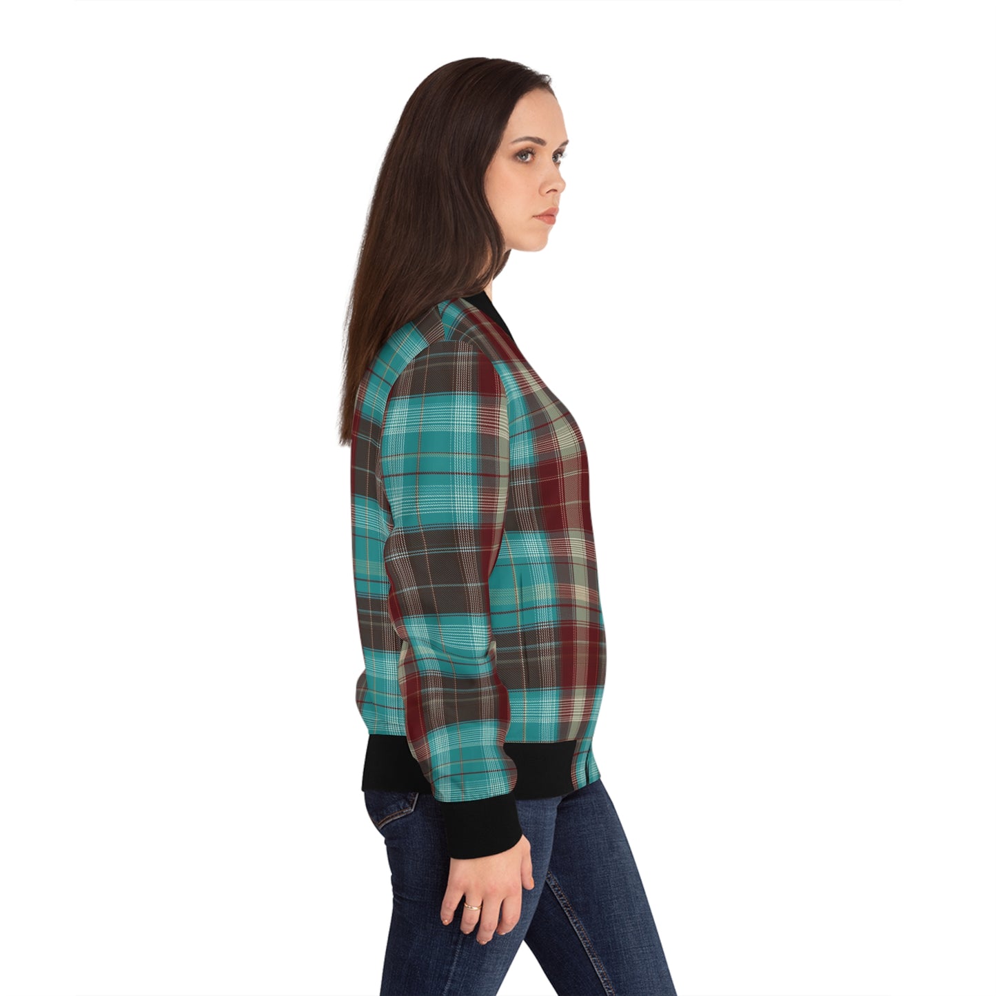 Copy of Deep Plaid  Bomber