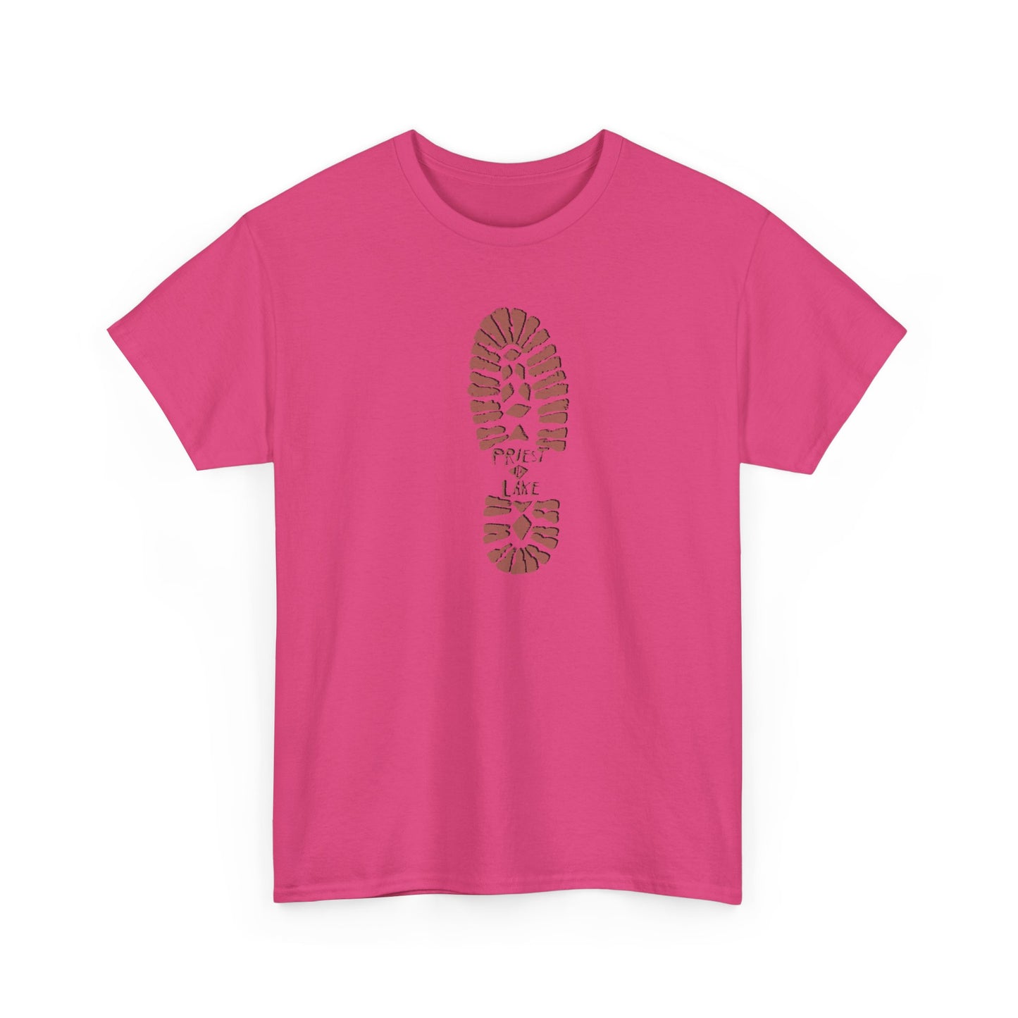 Classic 1990’s Priest Lake Boot Print Unisex Heavy Cotton Tee