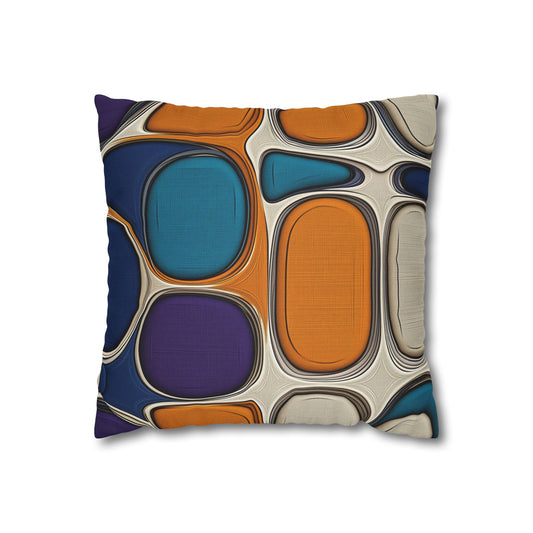 Vibrant Harmony- Square Polyester Pillowcase