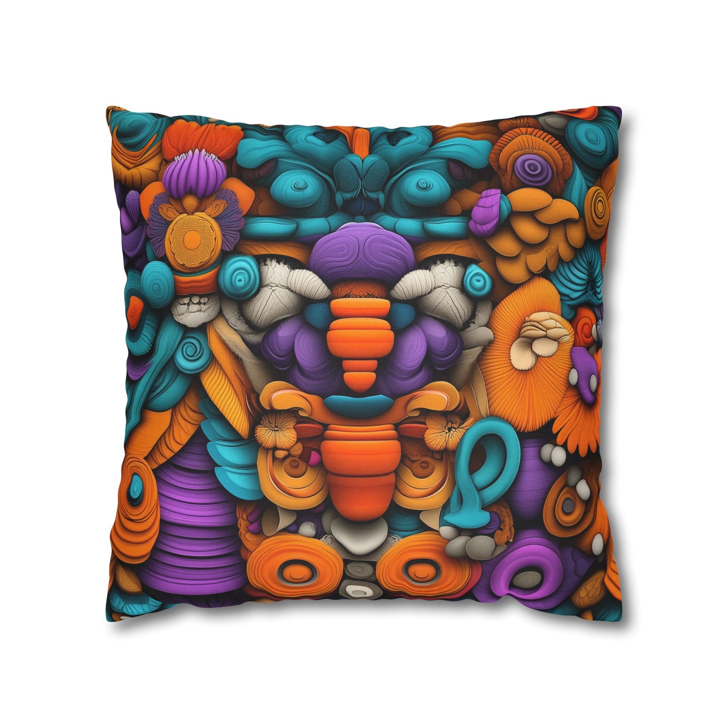 Chromatic Reverie- Square Polyester Pillowcase