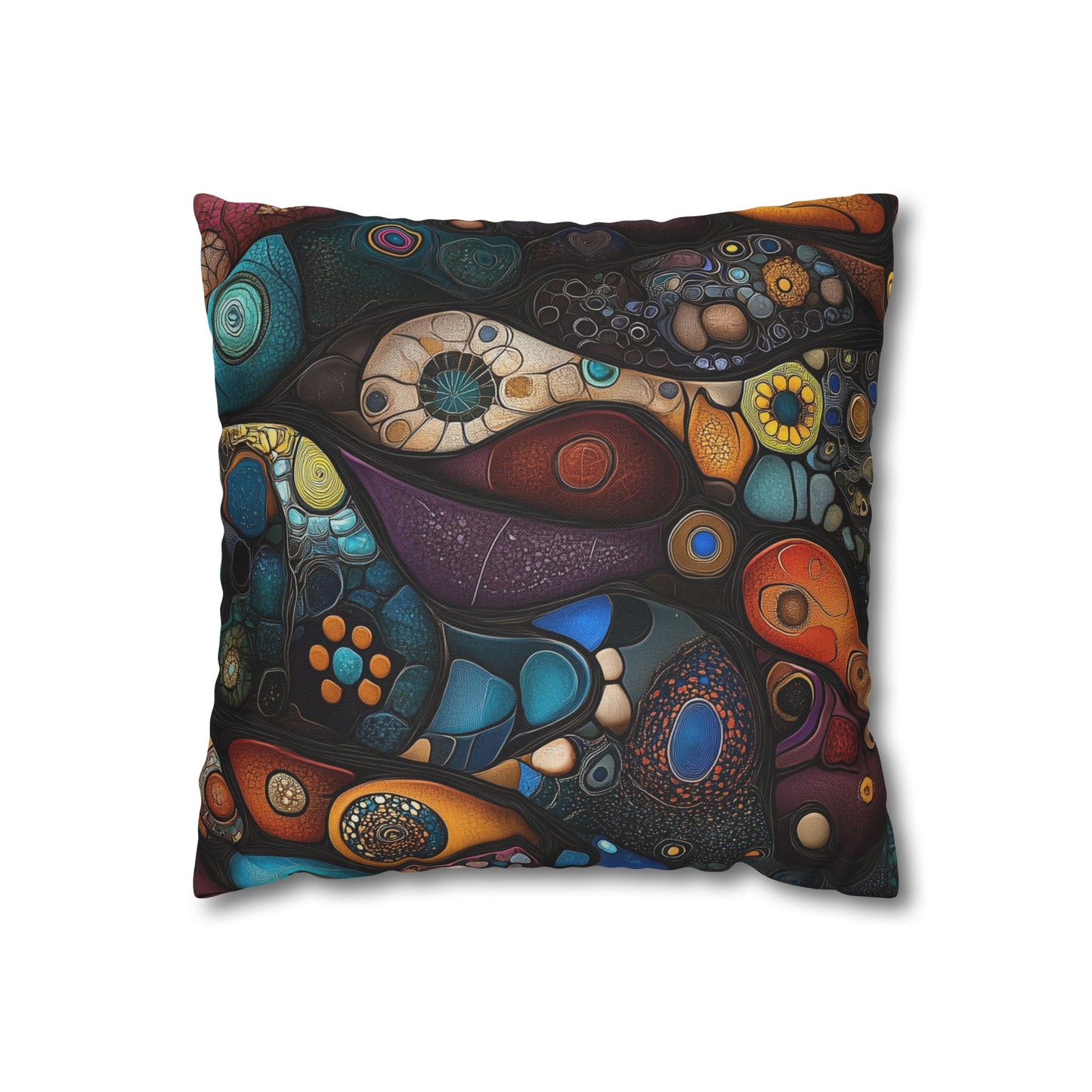 Cosmic Cells - Square Polyester Pillowcase