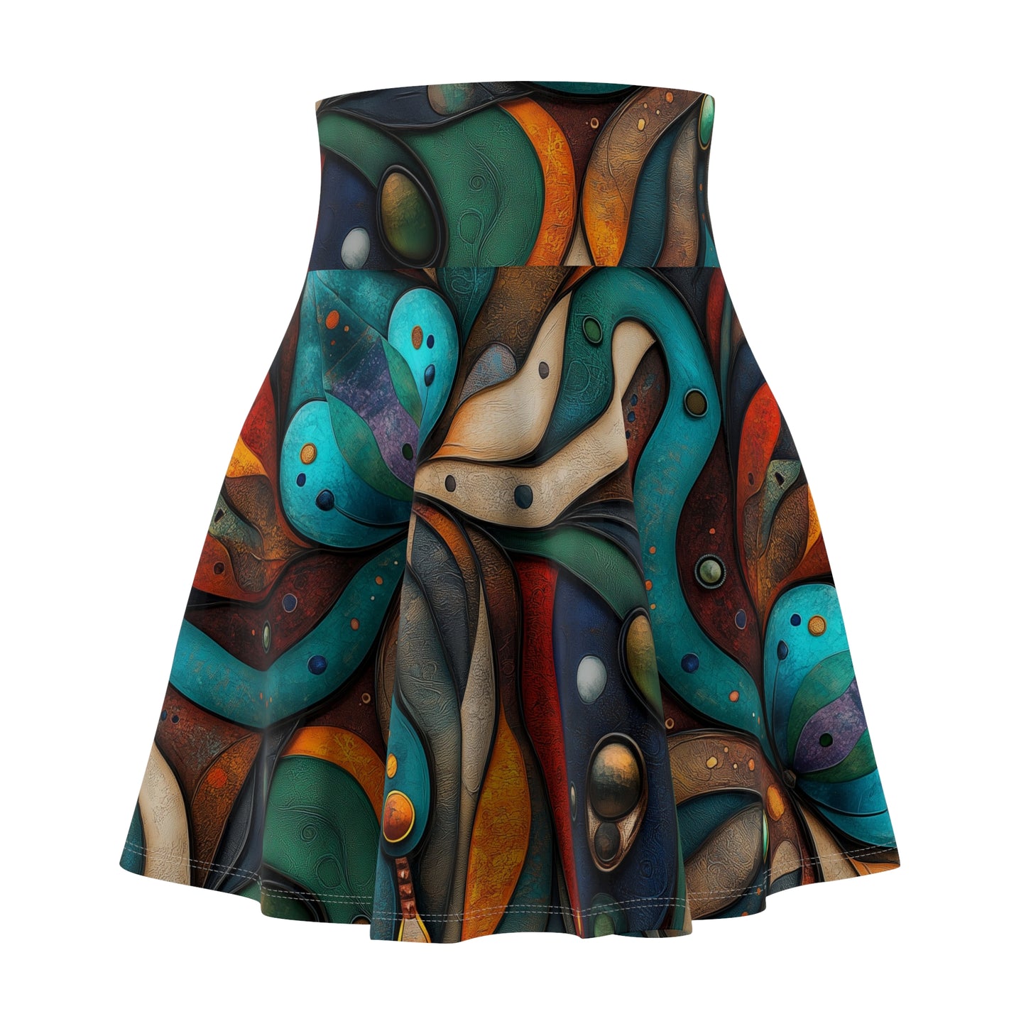 Cosmic Bloom - Skater Skirt