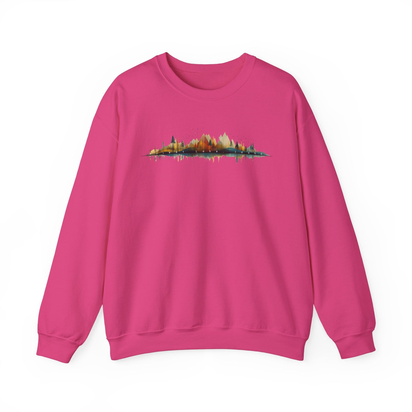 Priest Lake Geometry 3 Heavy Blend™ Crewneck Sweatshirt