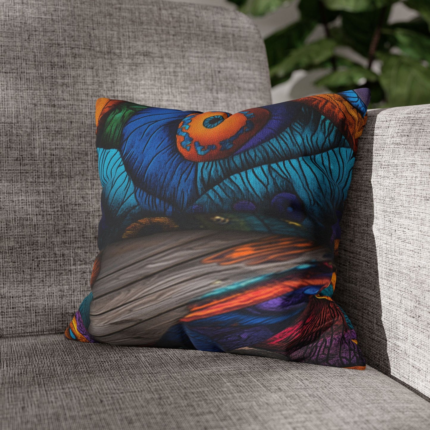 Kaleidoscopic Visions- Square Polyester Pillowcase