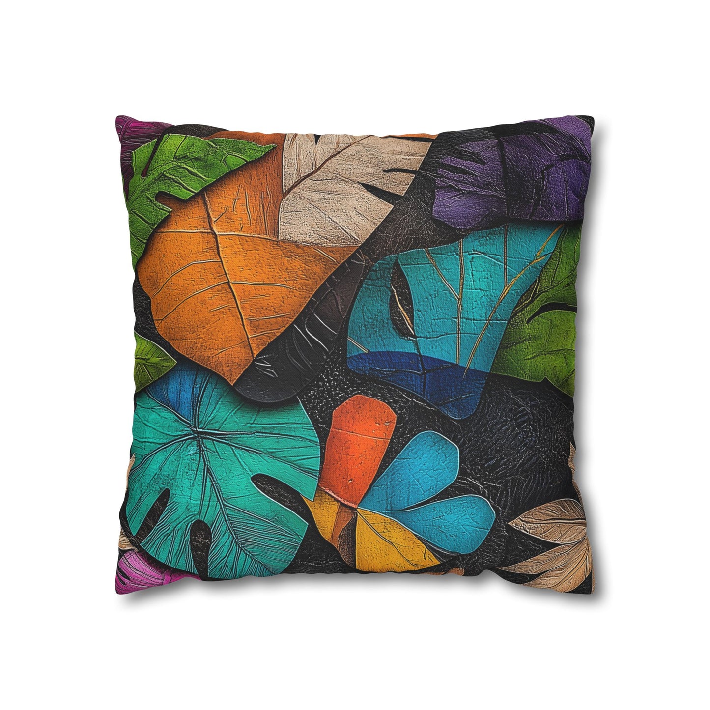 Tropical Vibrancy- Square Polyester Pillowcase