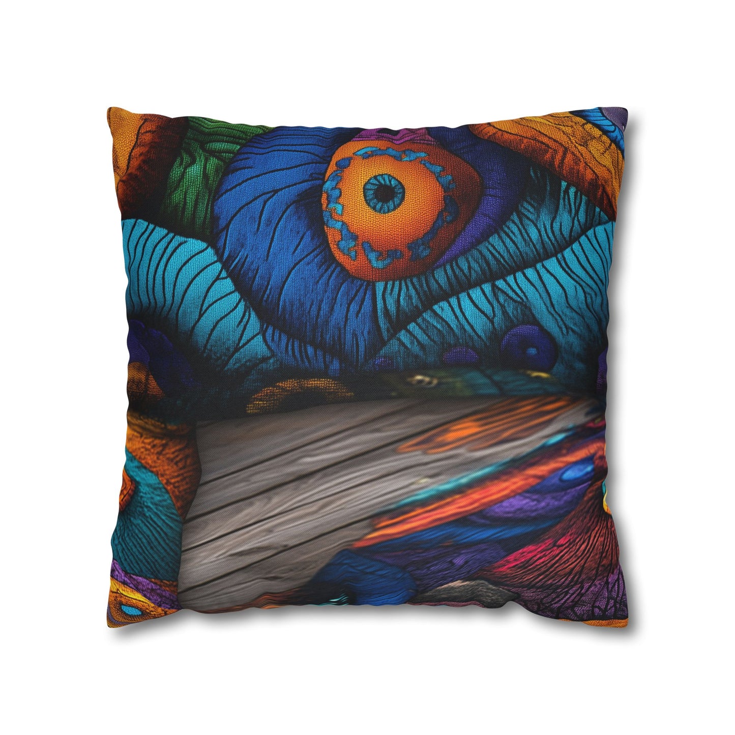 Kaleidoscopic Visions- Square Polyester Pillowcase