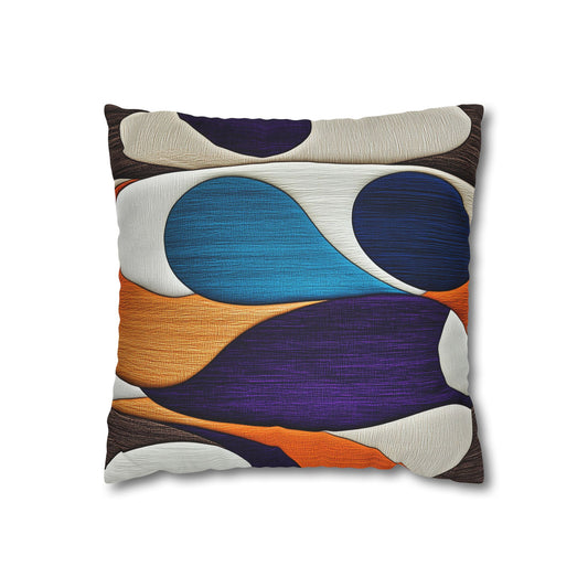 Harmonic Flux- Square Polyester Pillowcase