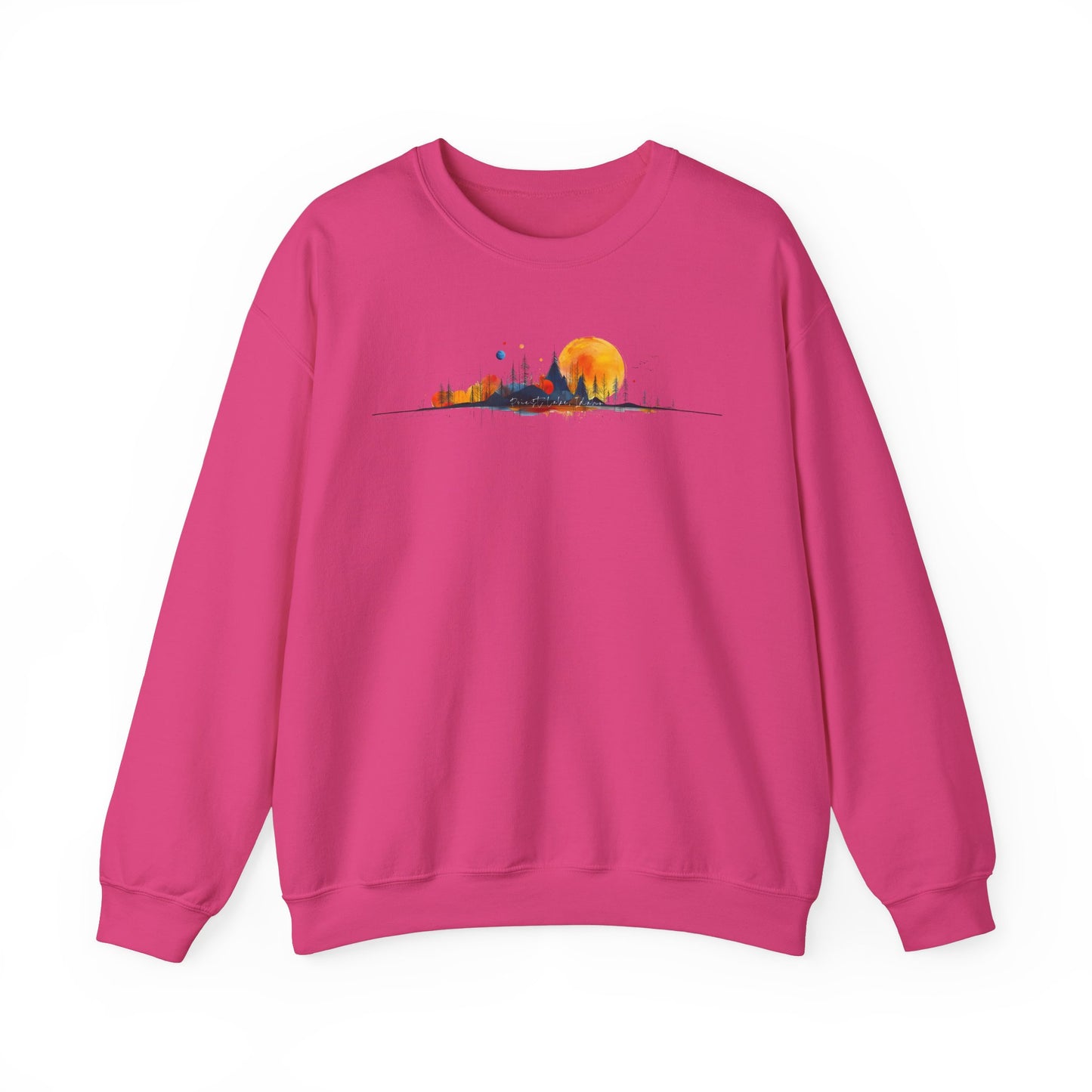 Priest Lake Geometry 4 Heavy Blend™ Crewneck Sweatshirt