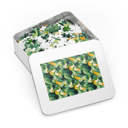 Green Swirlino Jigsaw Puzzle 14