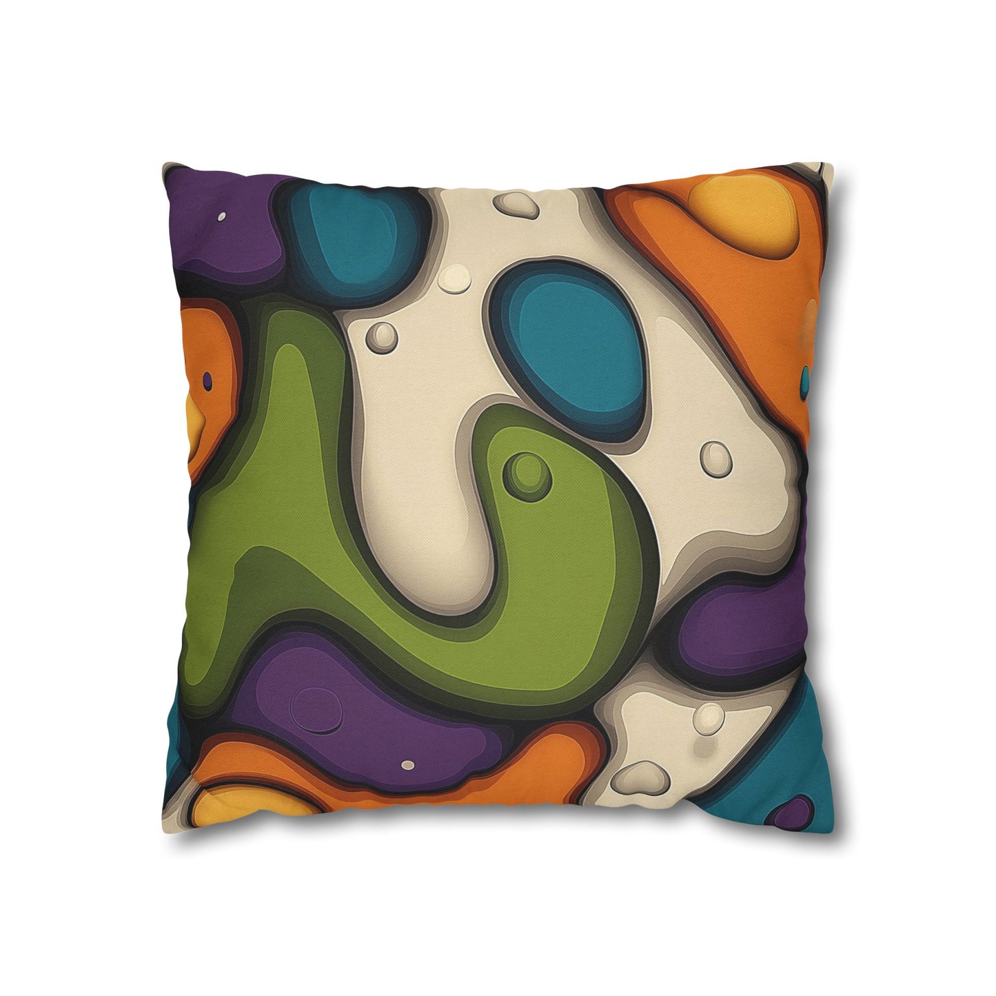 Lava Lamp Dreams- Square Polyester Pillowcase