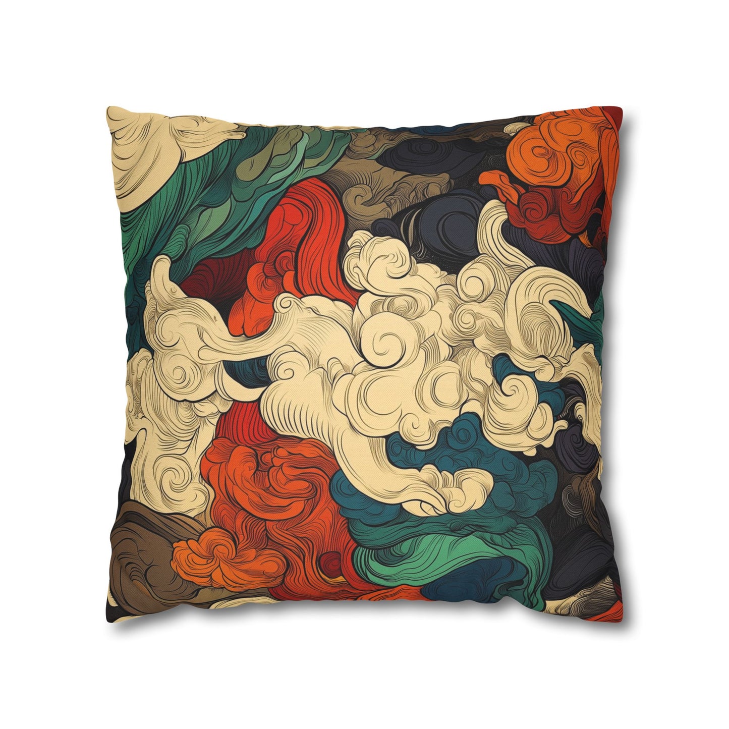 Turbulent Dreams - Square Polyester Pillowcase