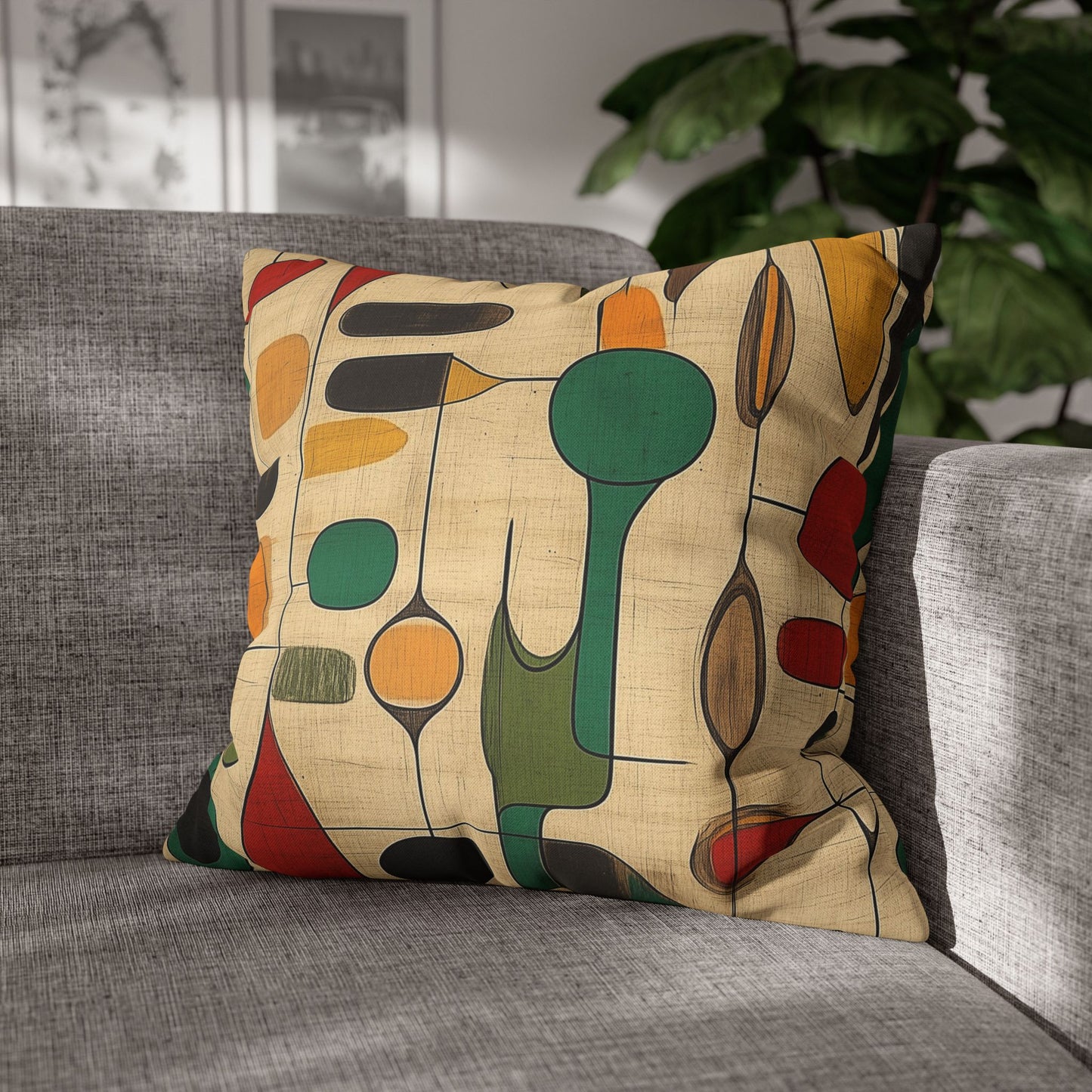 Organic Opus - Square Polyester Pillowcase