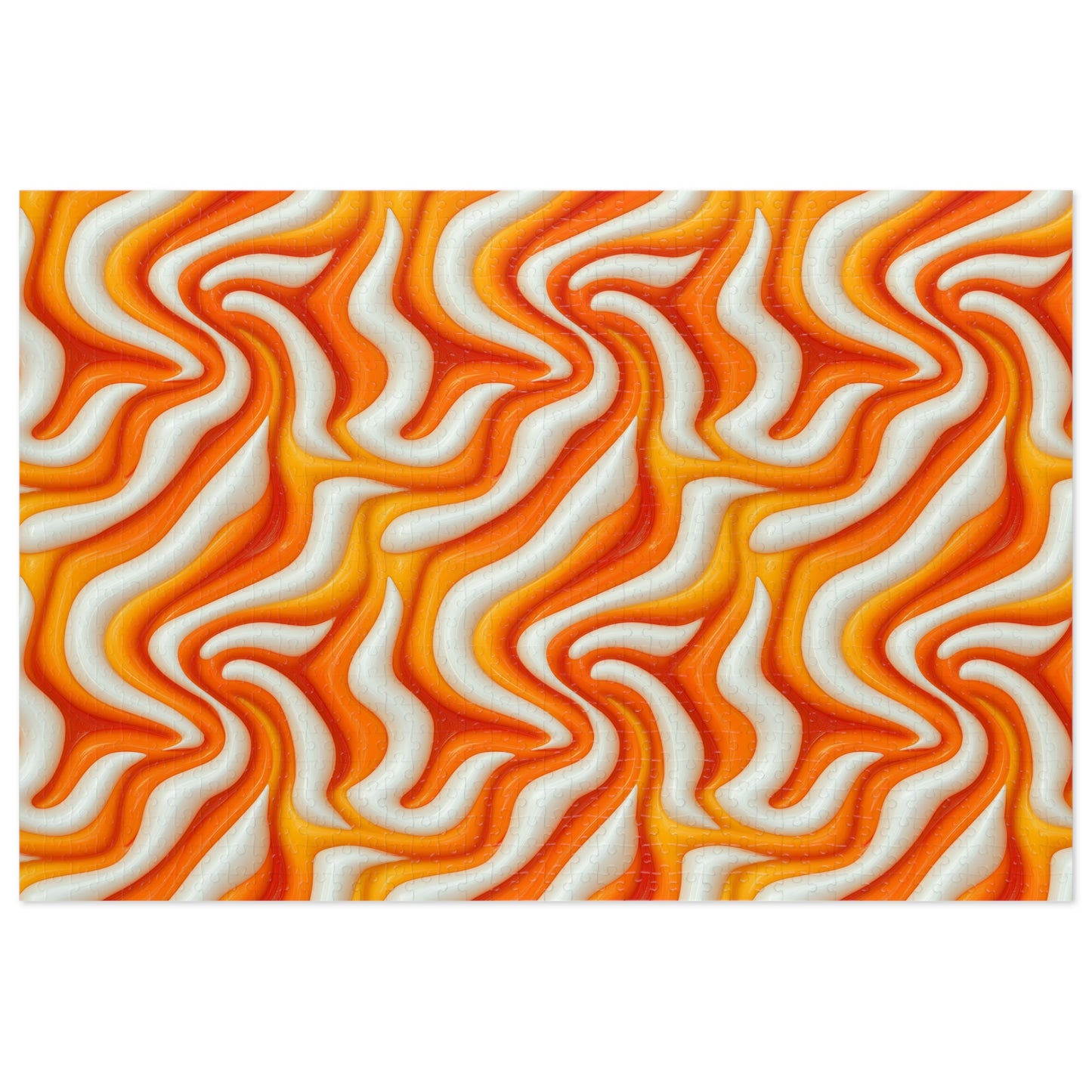 Orange Swirlino Jigsaw Puzzle 2